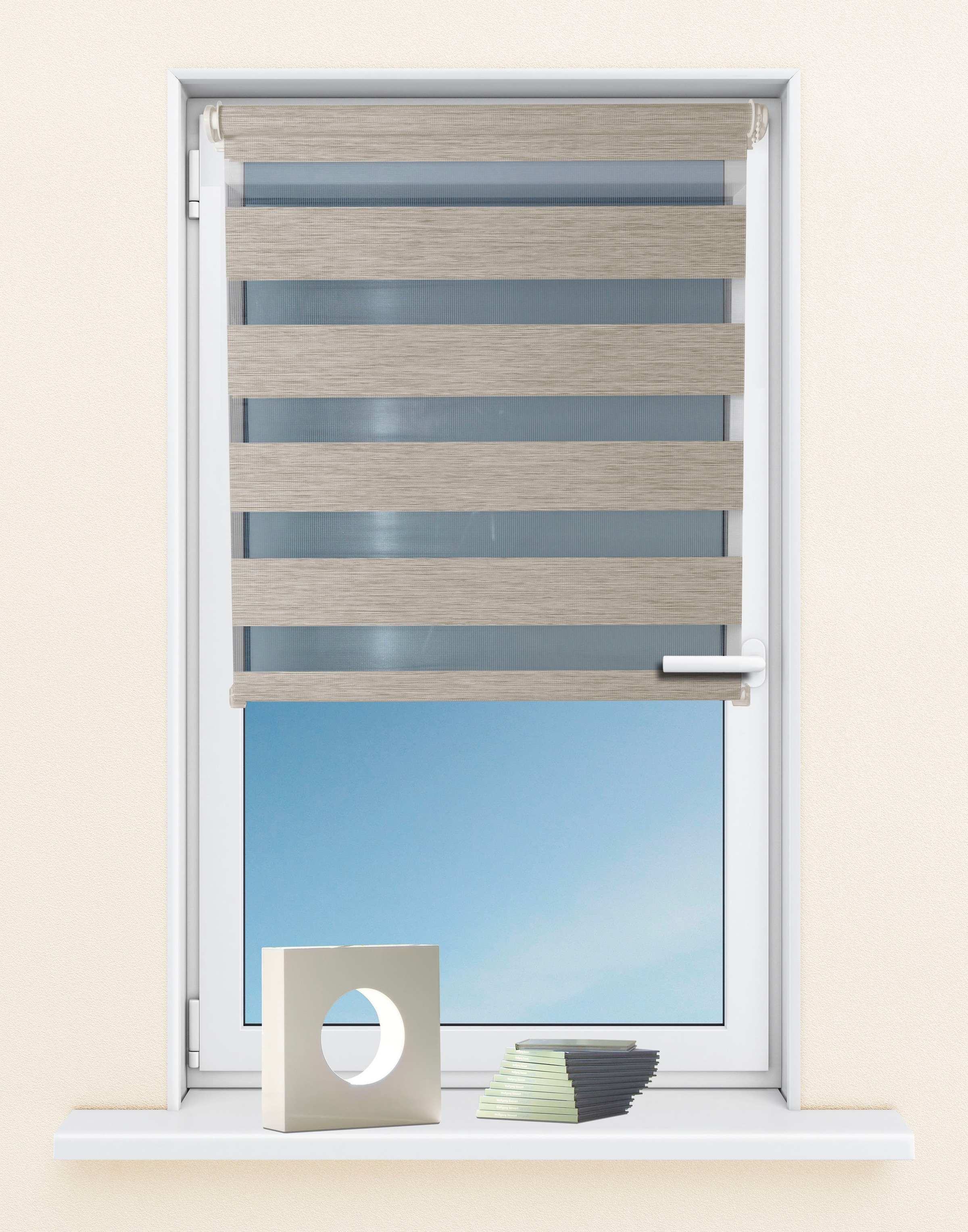 Kutti Doppelrollo "Sola" Lichtschutz ohne Bohren freihängend DUO-Rollo, Fix günstig online kaufen