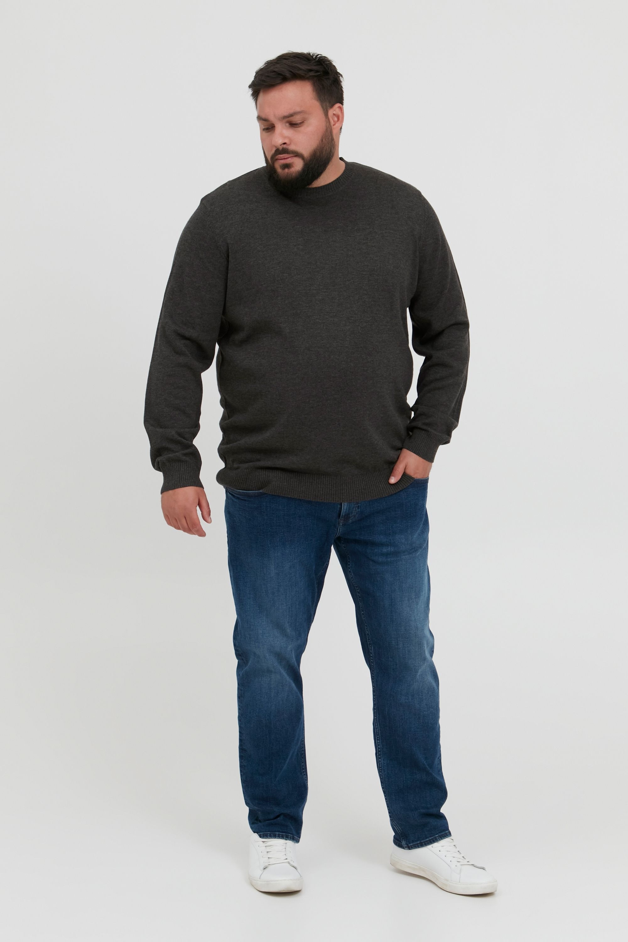 Blend Strickpullover »BHLars Big & Tall« Strickpullover mit Rundhalsausschnitt in großen Größen