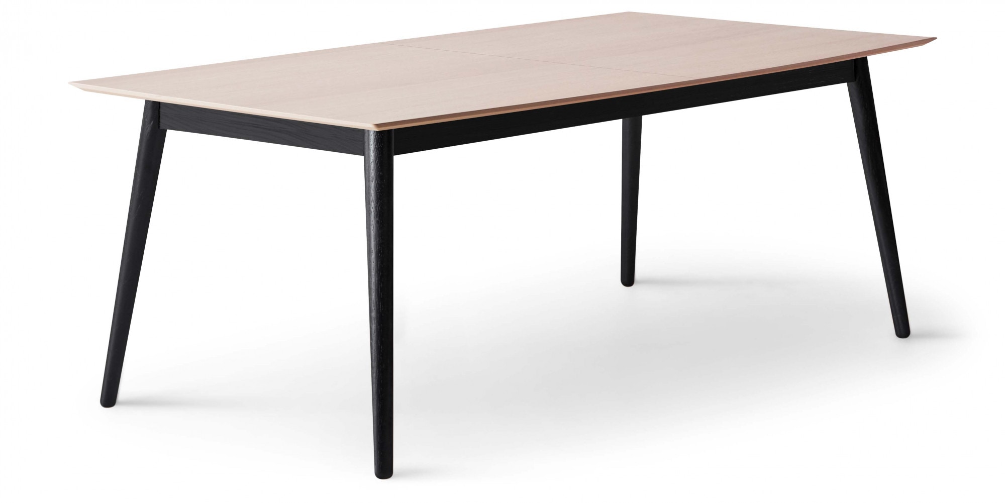 Hammel Furniture "Meza by Hammel" 1 Stk. tlg. rechteckige Tischplatte MDF, Massivholzgestell, mit 2 Einlegeplatten