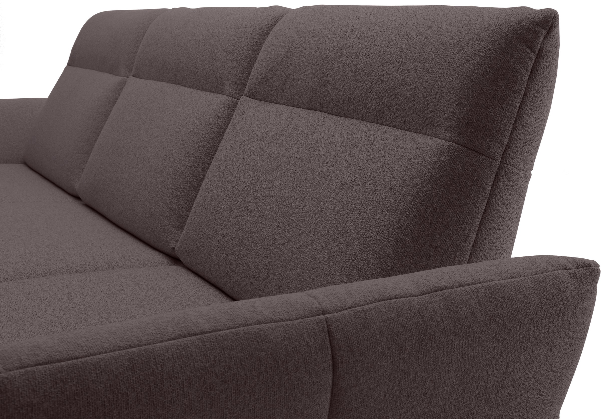 Creation BY ROLF BENZ Ecksofa »CR.460« Sockel in Eiche, Alugussfüße in umbragrau, Breite 298 cm