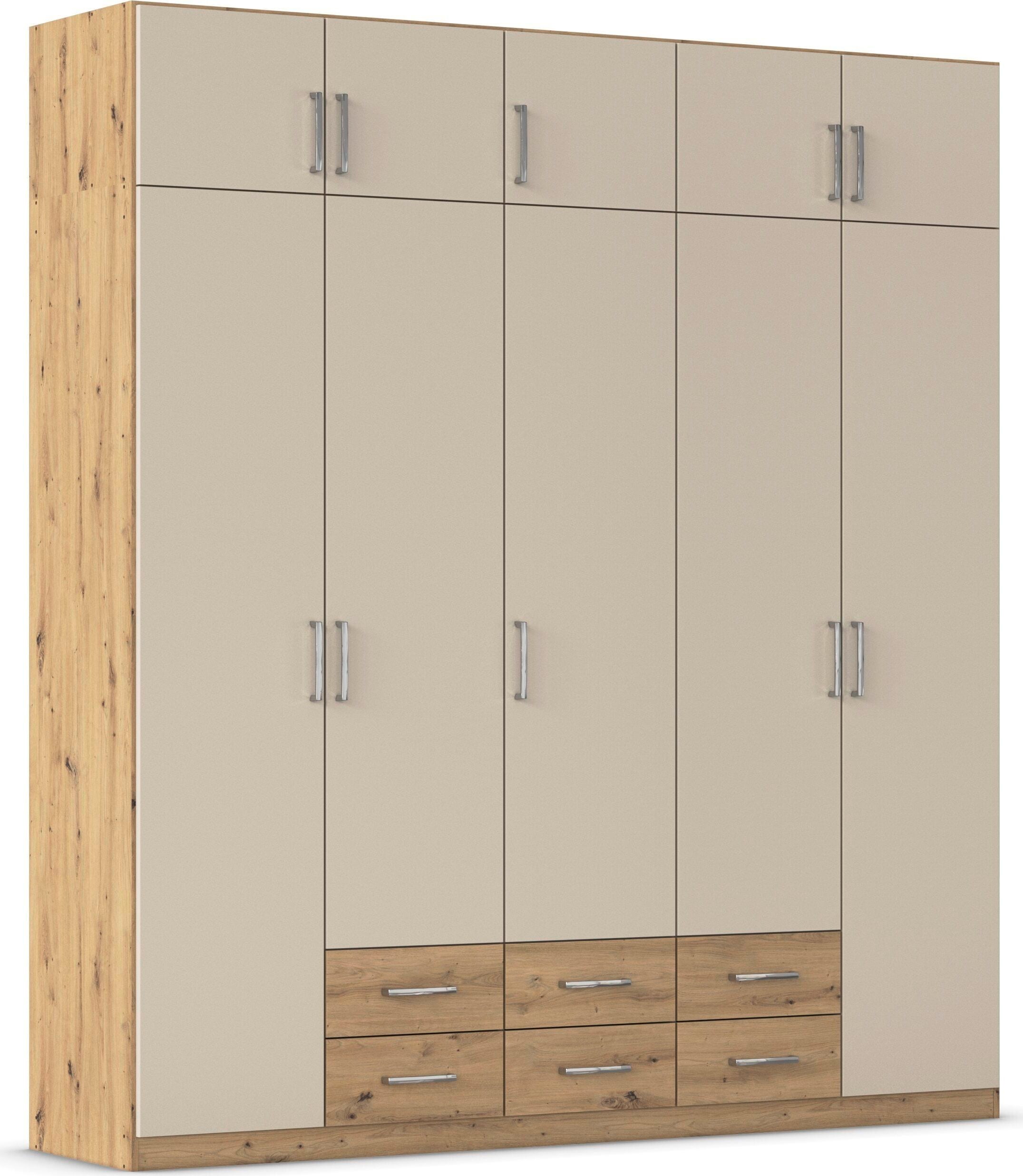 rauch "Schrank Garderobe Wäscheschrank GAMMA in 4 Breiten 91-226 cm" 3 verschiedene Ausstattungen BASIC/CLASSIC/PREMIUM (inkl. SOFT-CLOSE), mit Schubladen und Schrankaufsatz, schlichtes Design MADE IN GERMANY