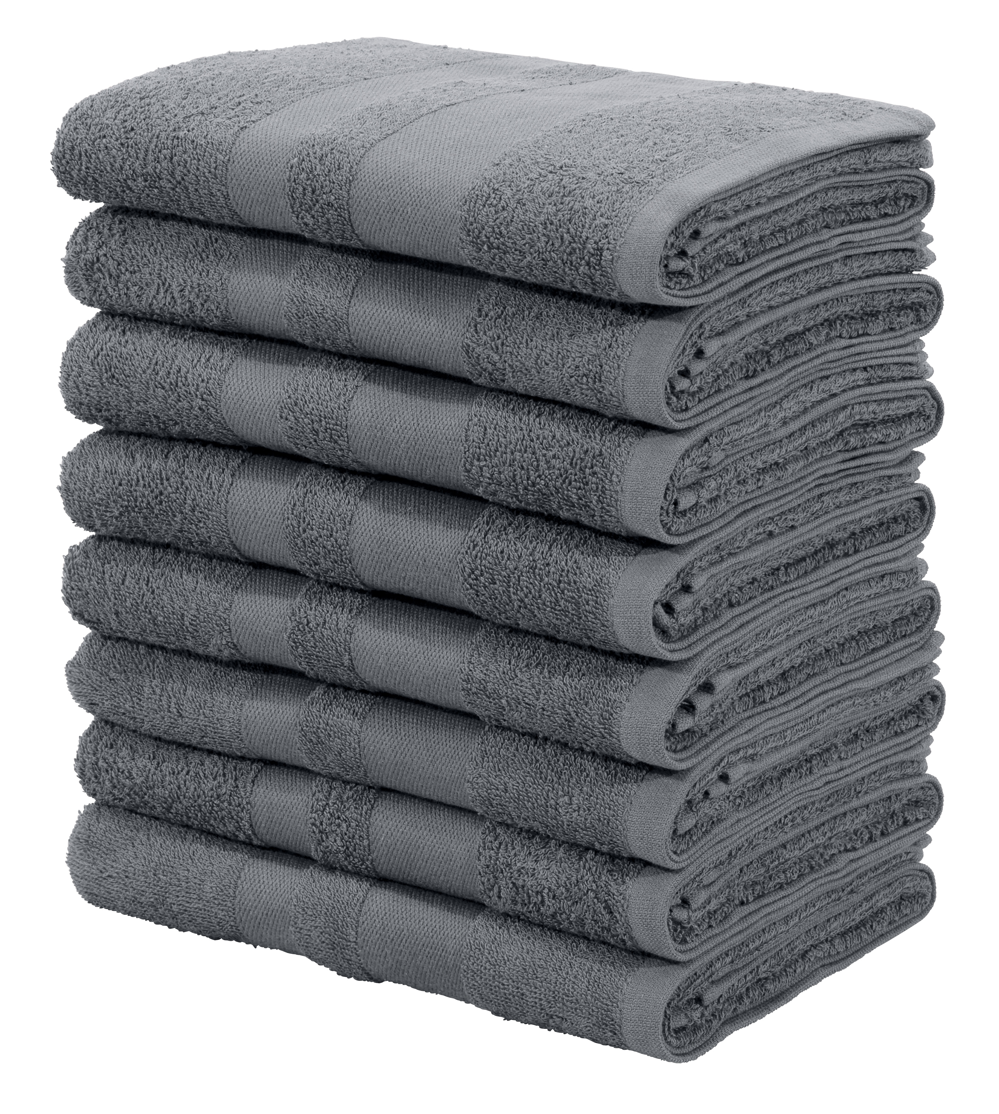 OTTO home Handtücher "Vanessa, 8 Handtücher, 50x100cm, in Standard- und Premium-Qualität" Handtücher mit Bordüre, 100% Baumwolle, einfarbig, weich