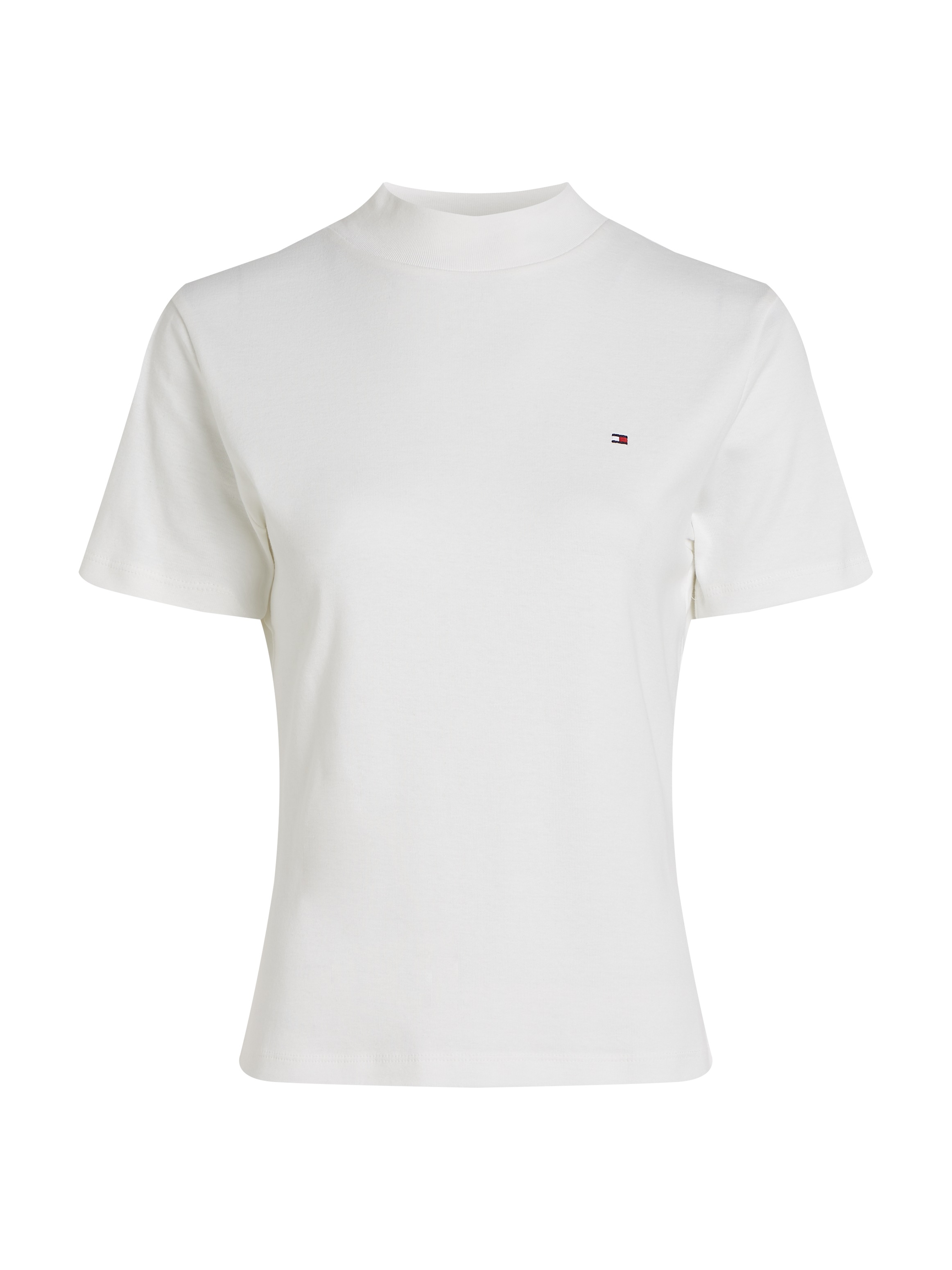 Tommy Hilfiger Stehkragenshirt »NEW CODY SLIM CROP MOCK-NK«, mit Logostickerei