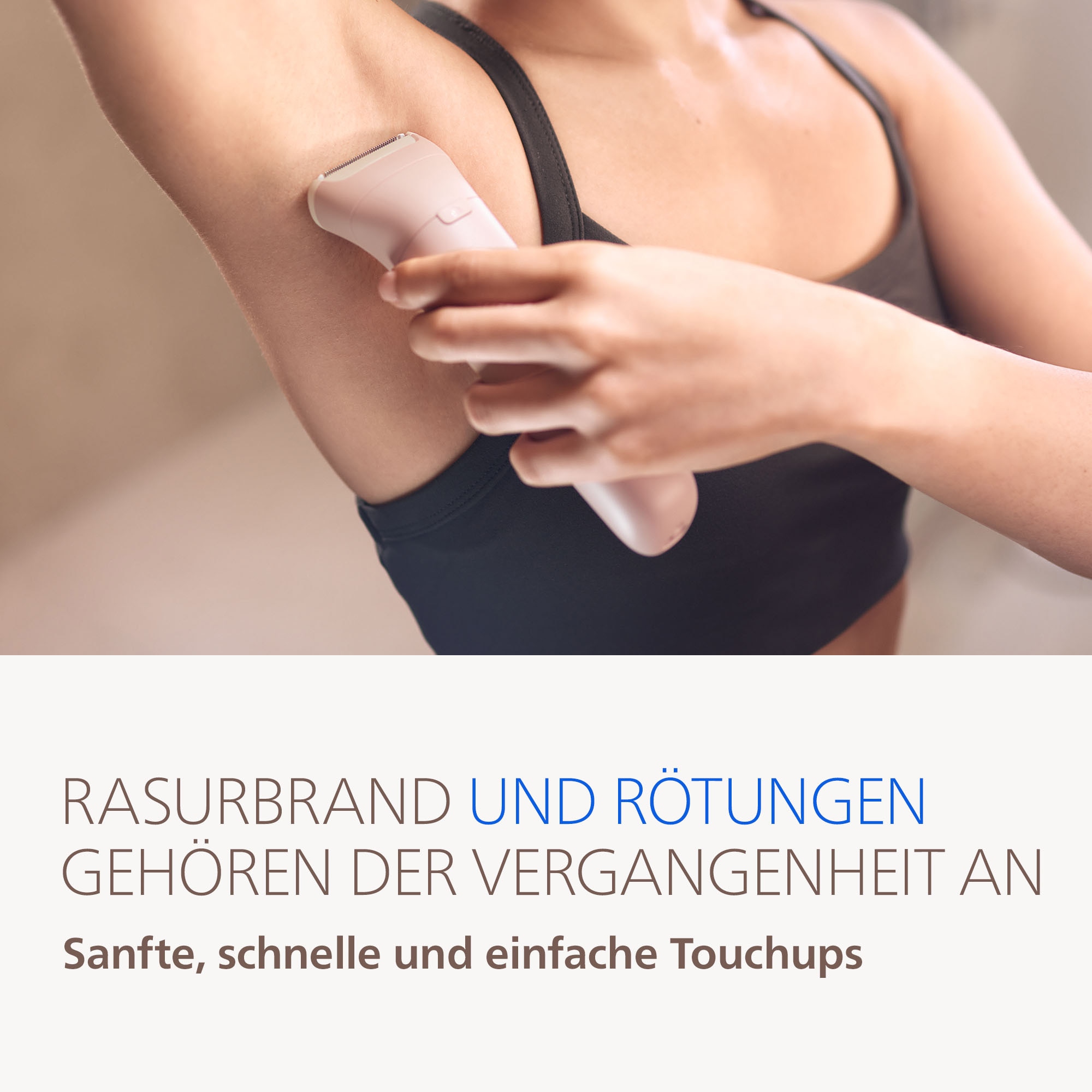 Philips Epilierer »Series 9000 BRE718/00« 5 Stk. Aufsätze nass und trocken verwendbar, mit 2 Geschwindigkeitsstufen