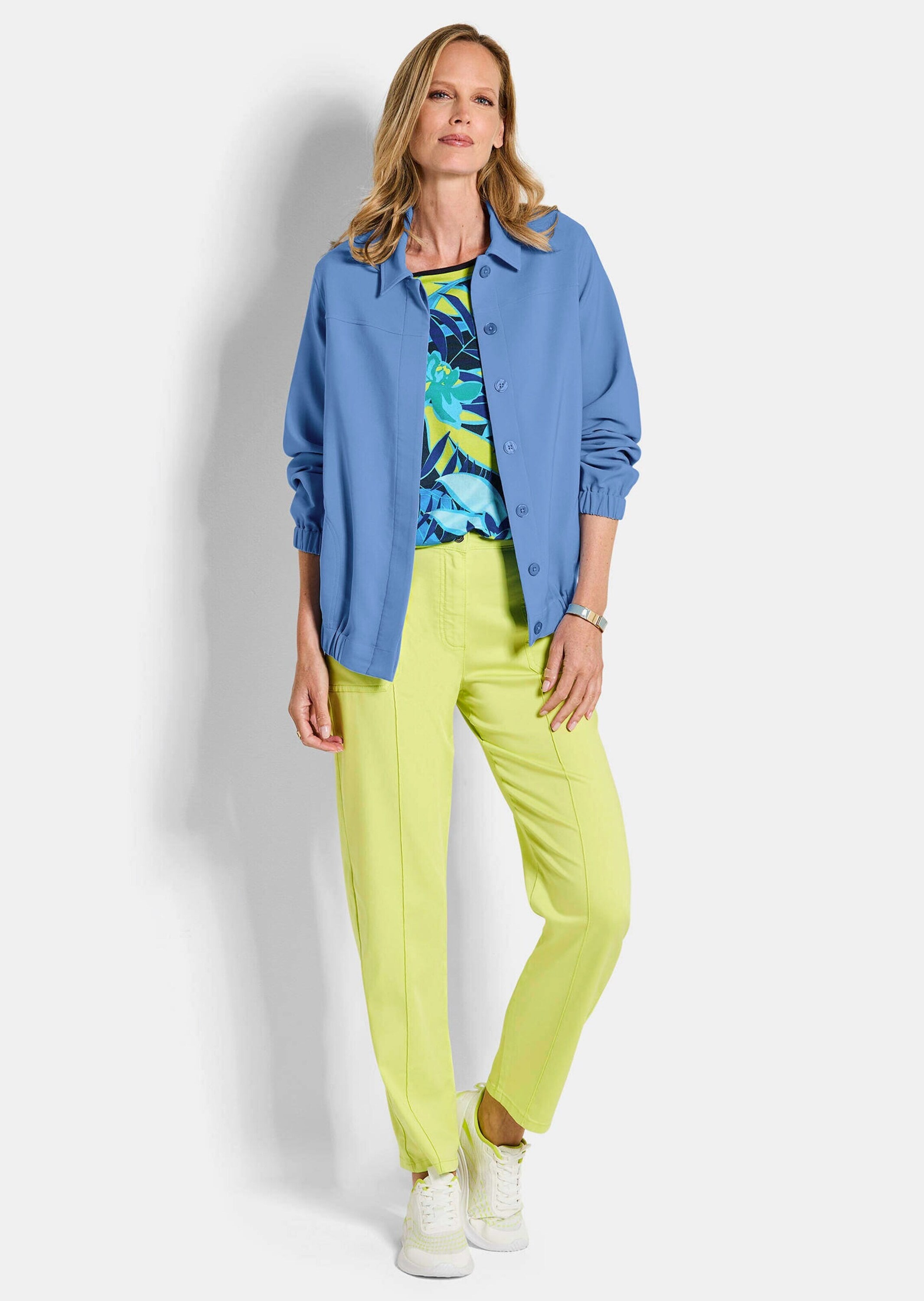 GOLDNER Kurzjacke »Sommerjacke mit Hemdkragen« verdeckte Knopfleiste