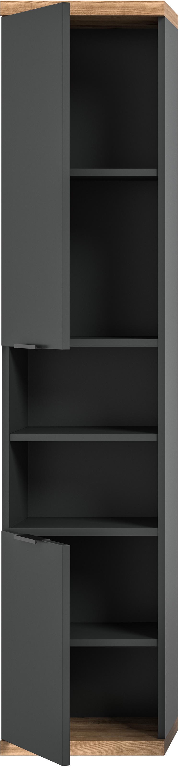 welltime Hängeschrank »Sencillo, Hängeschrank 160 cm«, (1 St.), Sencillo, Hängeschrank, 2 Türen, 2 offene Fächer