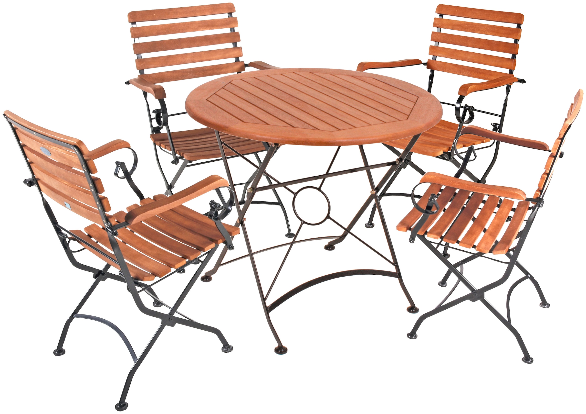 Garden Pleasure Garten-Essgruppe "WIEN" Set, 5 Stk. tlg. günstig online kaufen