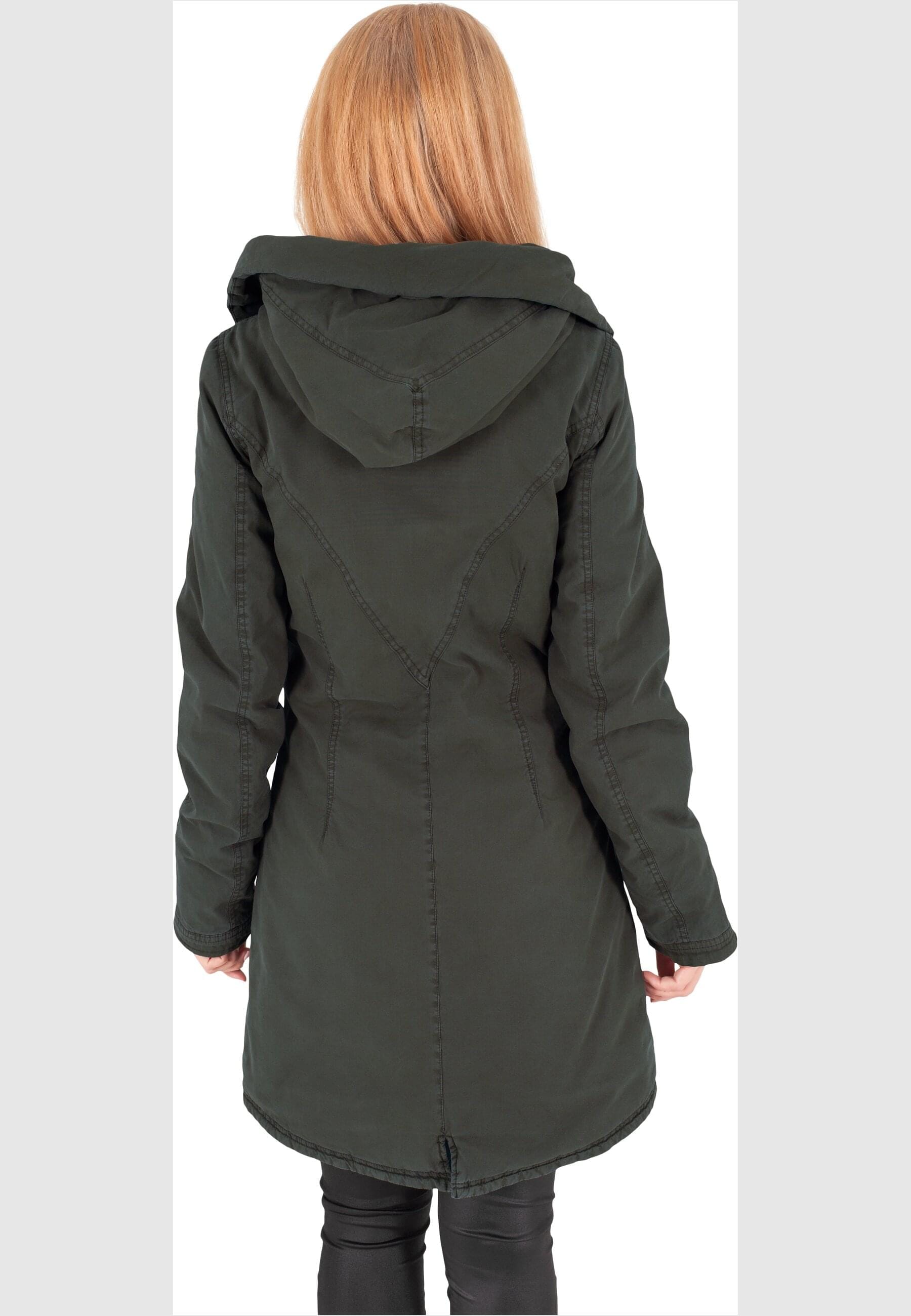 URBAN Ladies St.), online Winterjacke mit CLASSICS Kapuze Long kaufen BAUR Washed (1 Garment | »Damen Parka«,