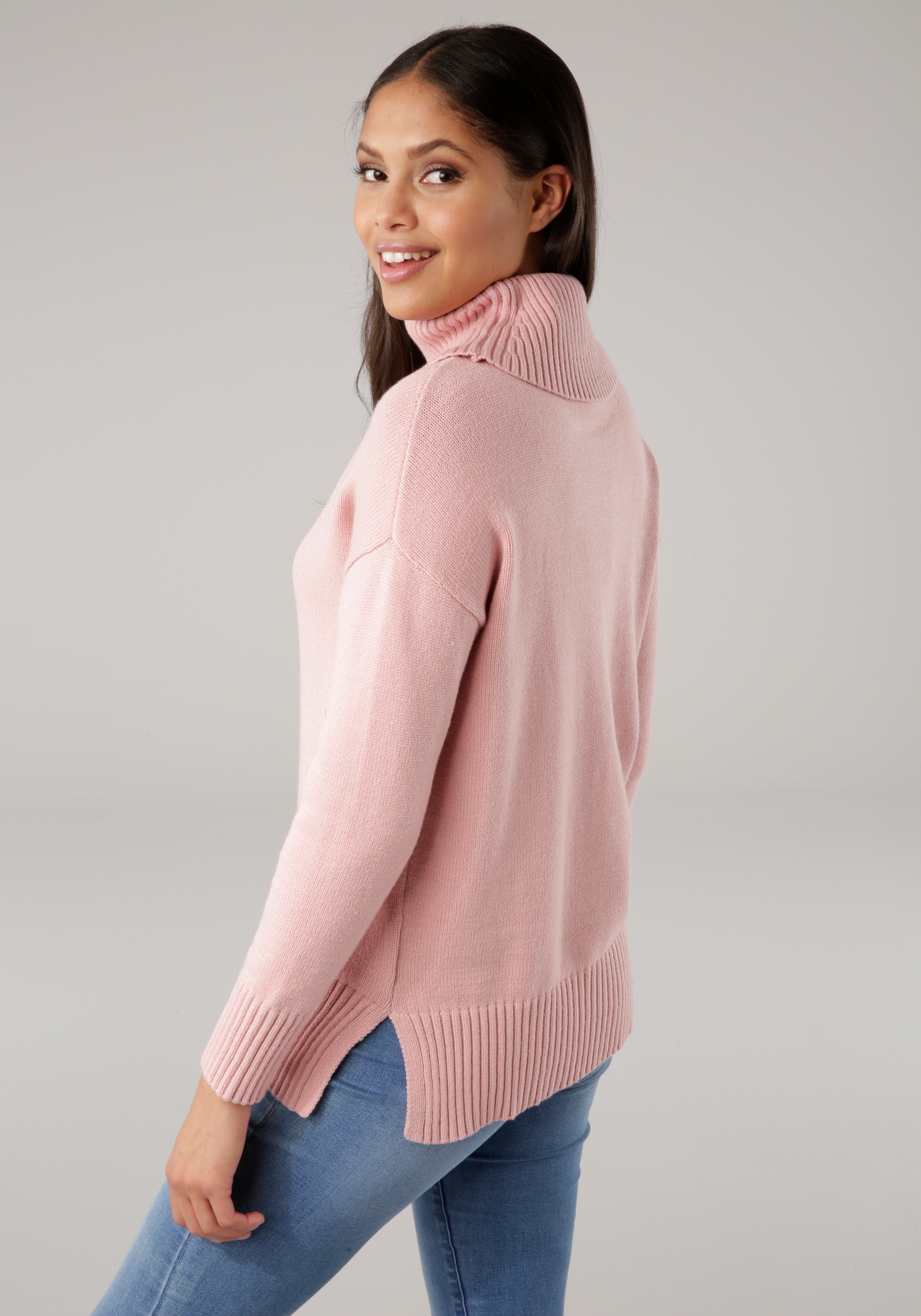 Tamaris Rollkragenpullover, in lässiger Form mit seitlichen Schlitzen günstig online kaufen