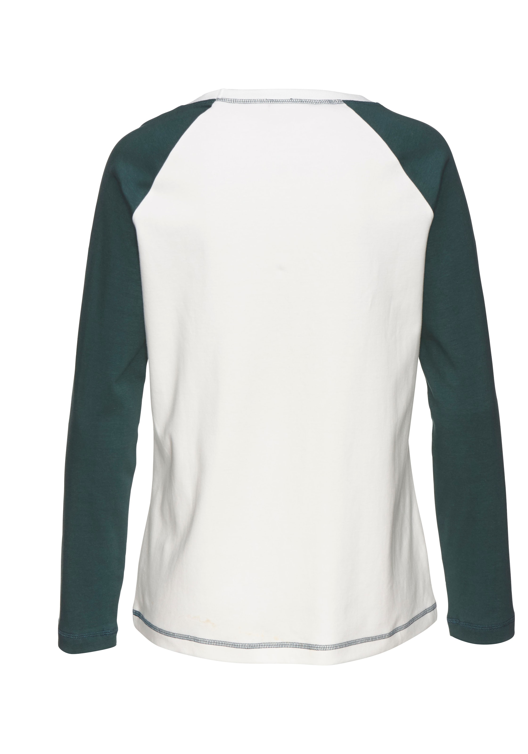 LASCANA Pyjamaoberteil, mit Frontdruck