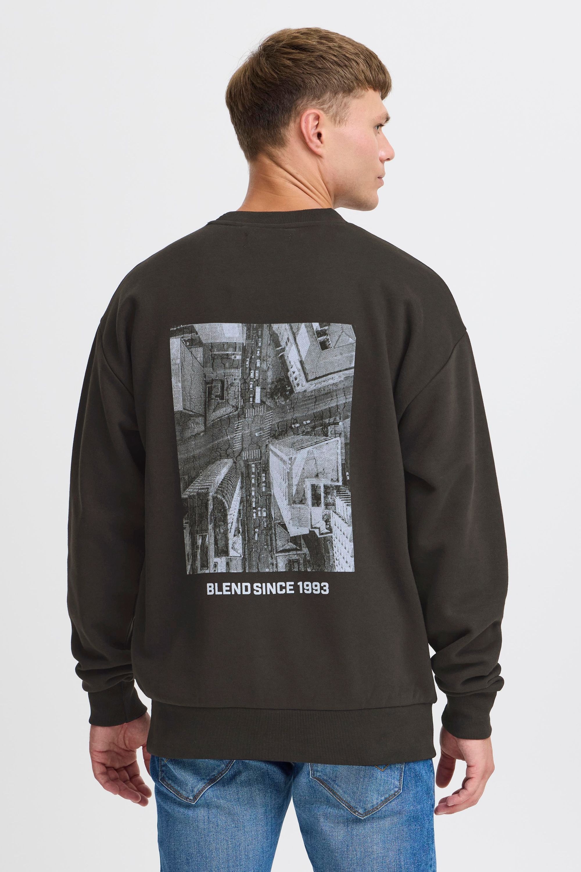 Blend Rundhalspullover »BHCopper« Klassischer Sweatpullover mit Rundhalsausschnitt