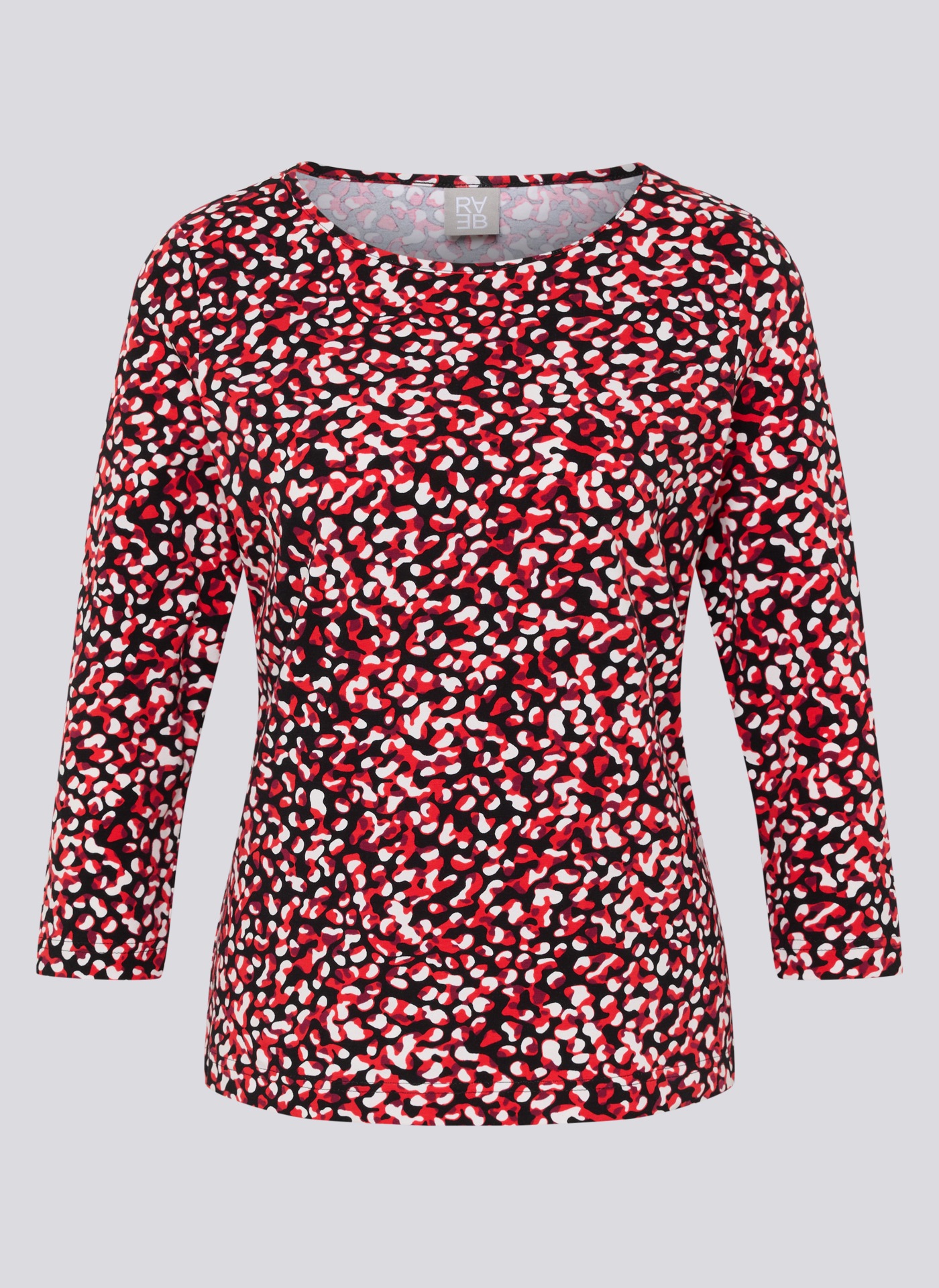 Print-Shirt RABE "T-Shirt", Damen, Gr. 52, dunkelrot, 92%Baumwolle, 8%Elastan, tailliert, Shirts 2