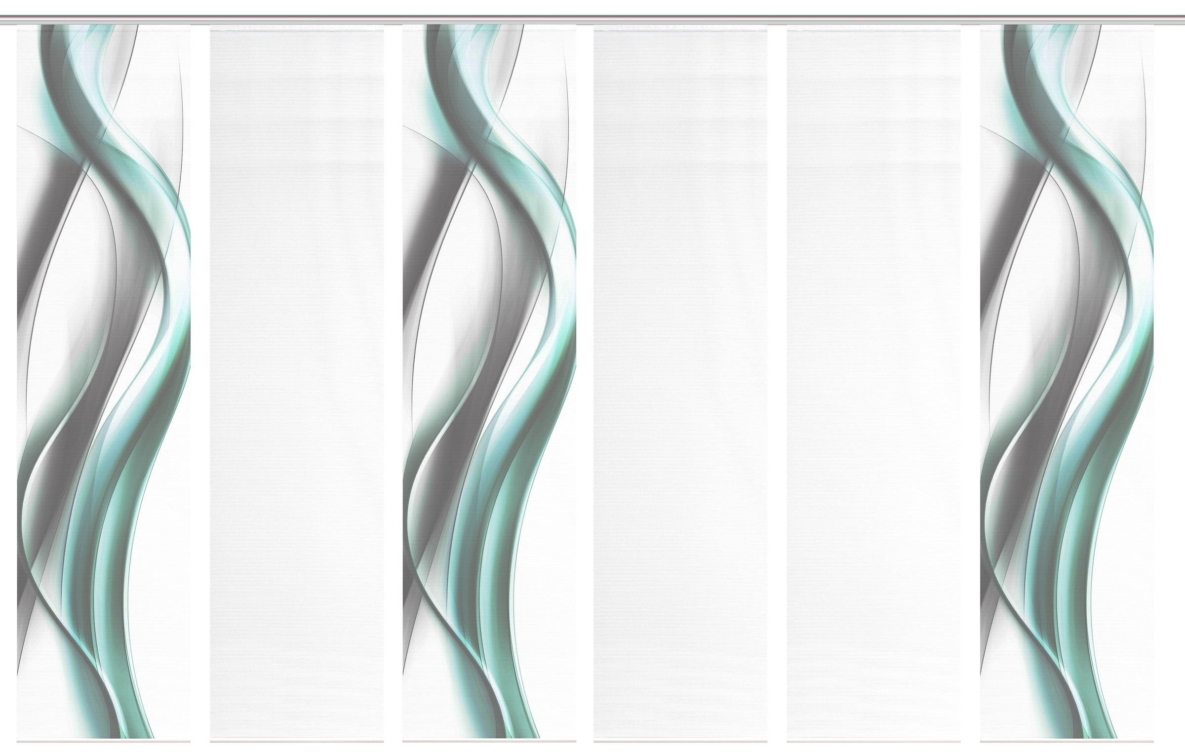 Vision S Schiebegardine »CARA« Paneelwagen 6 Stk. tlg. Schiebevorhang,Bambusoptik,Digitaldruck,SET