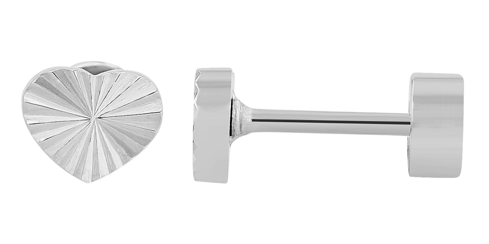 Adelia´s Paar Ohrhänger "Ohrringe – Ohrstecker Herz aus Edelstahl" Zum Verschenken – ideal zum einfach so