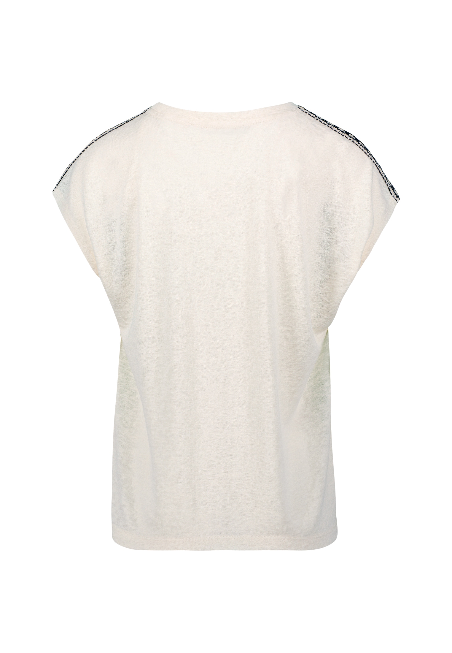 Zero T-Shirt »zero Shirt mit Kontraststickerei«, (1 tlg.), weiteres Detail