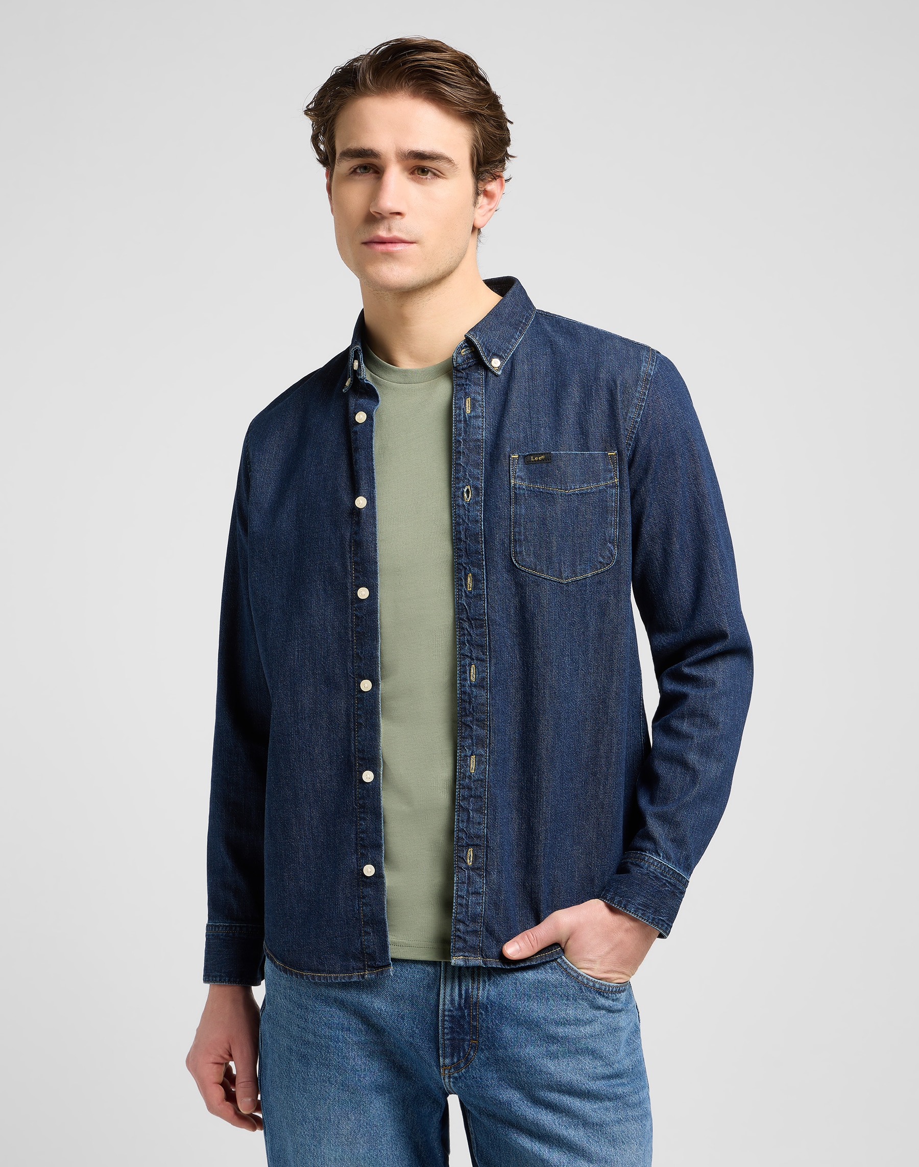 Lee Jeanshemd "LEE BUTTON DOWN" günstig online kaufen