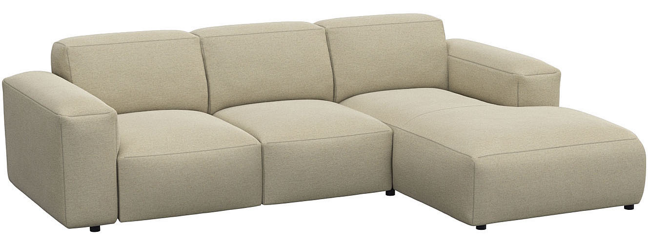 Thumbnail - FLEXLUX Ecksofa "Lucera Chaislongue rechts oder links, L-Form, bequem", modern & anschmiegsam, Kaltschaum, Stahl-Wellenu...