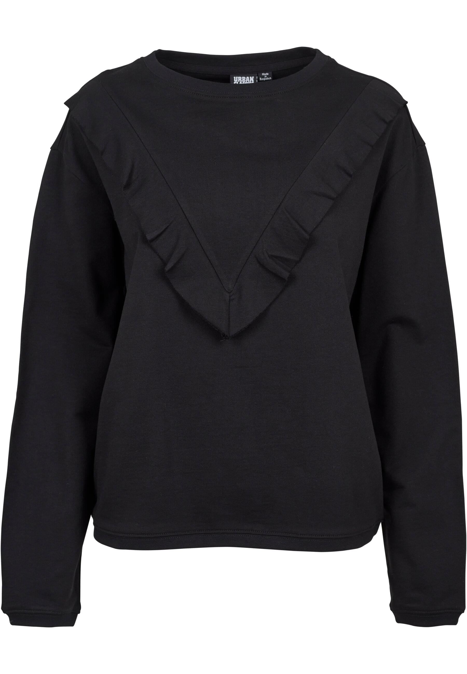 URBAN CLASSICS Sweatshirt "Urban Classics Damen Ladies Terry Volant Crew" 1 günstig online kaufen