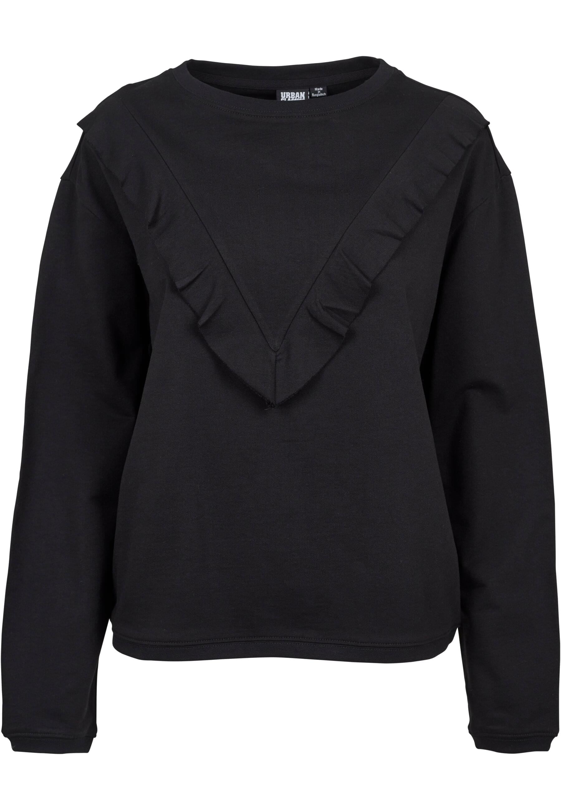 URBAN CLASSICS Sweatshirt "Urban Classics Damen Ladies Terry Volant Crew" günstig online kaufen