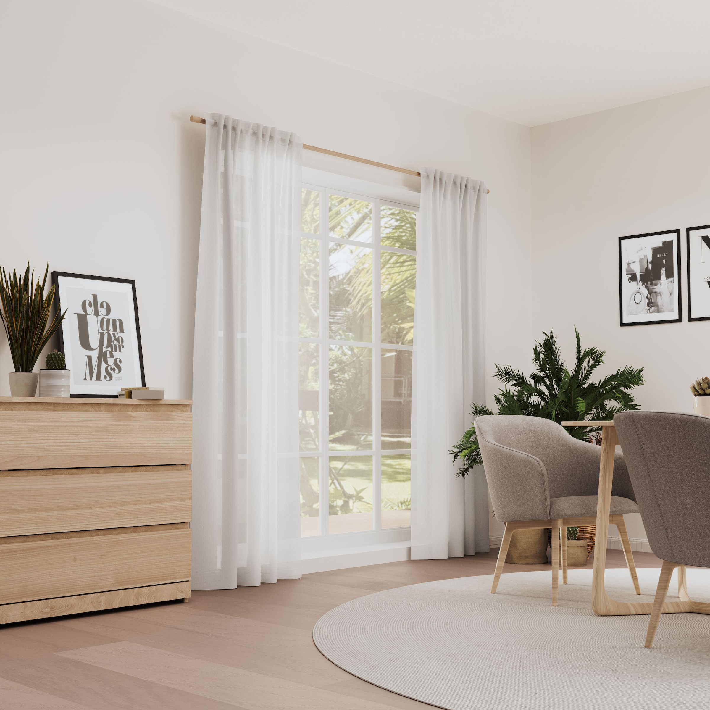 Vorhang NEUTEX FOR YOU, B:146cm H:245cmwollweiß, Polyester, Wohnzimmer, Gardinen, "INTENSE", Buntweber mit metallischem Effektgarn