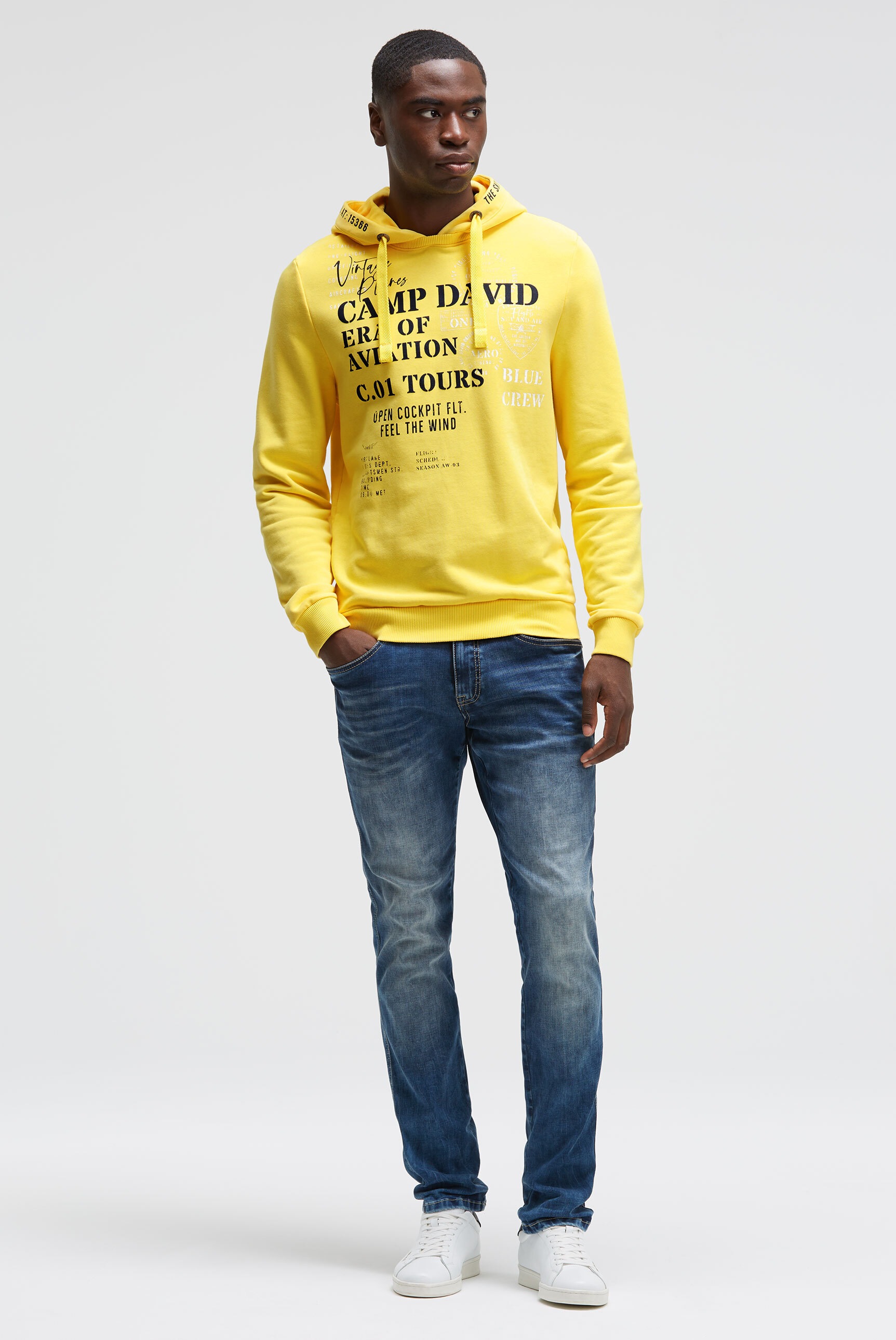 Thumbnail - CAMP DAVID Kapuzensweatshirt, mit Kontrastnähten