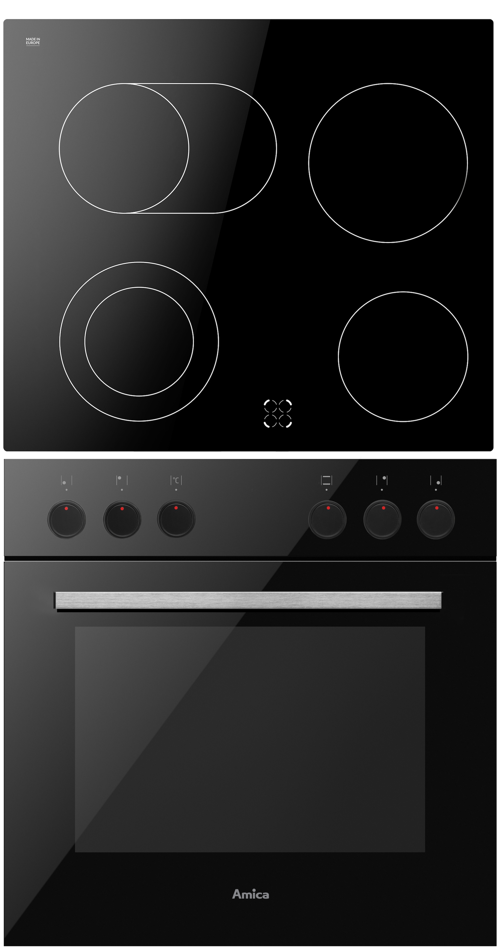 Amica Elektro-Herd-Set »EHC 933 331 S«