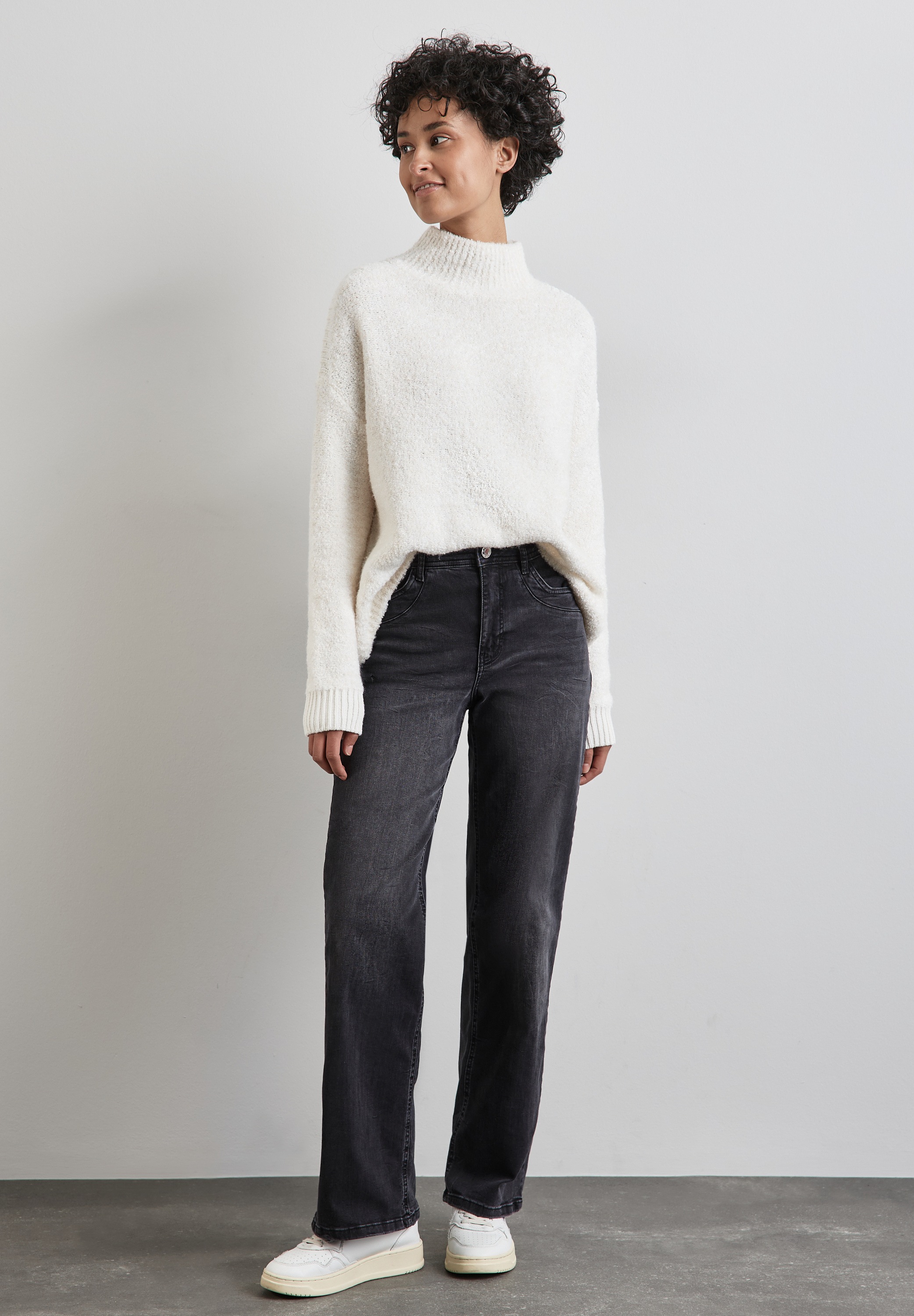 STREET ONE Loose-fit-Jeans, High Waist