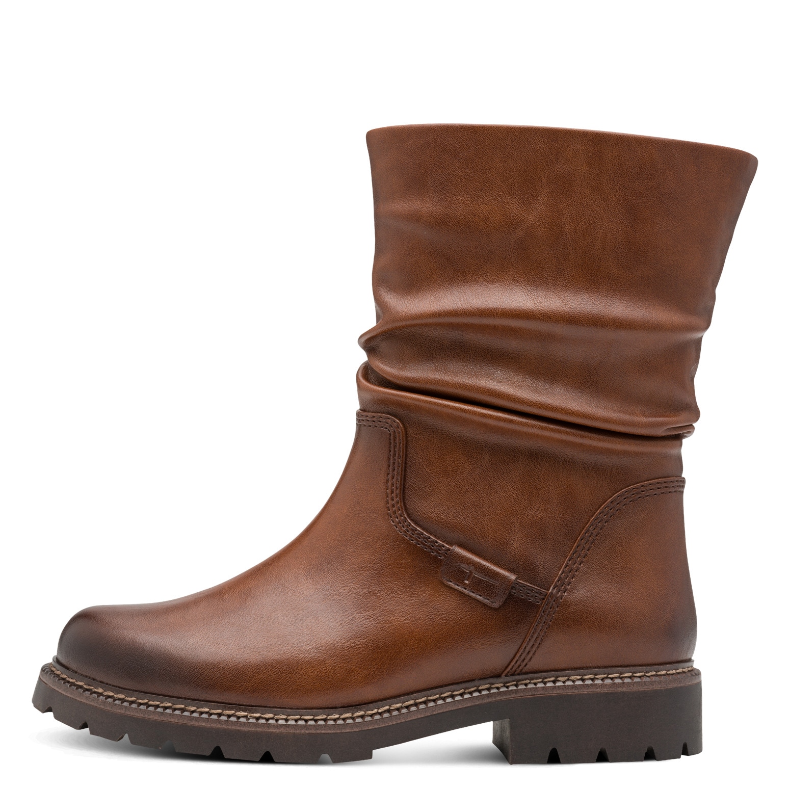Tamaris Stiefelette, Blockabsatz, Boots in veganer Verarbeitung