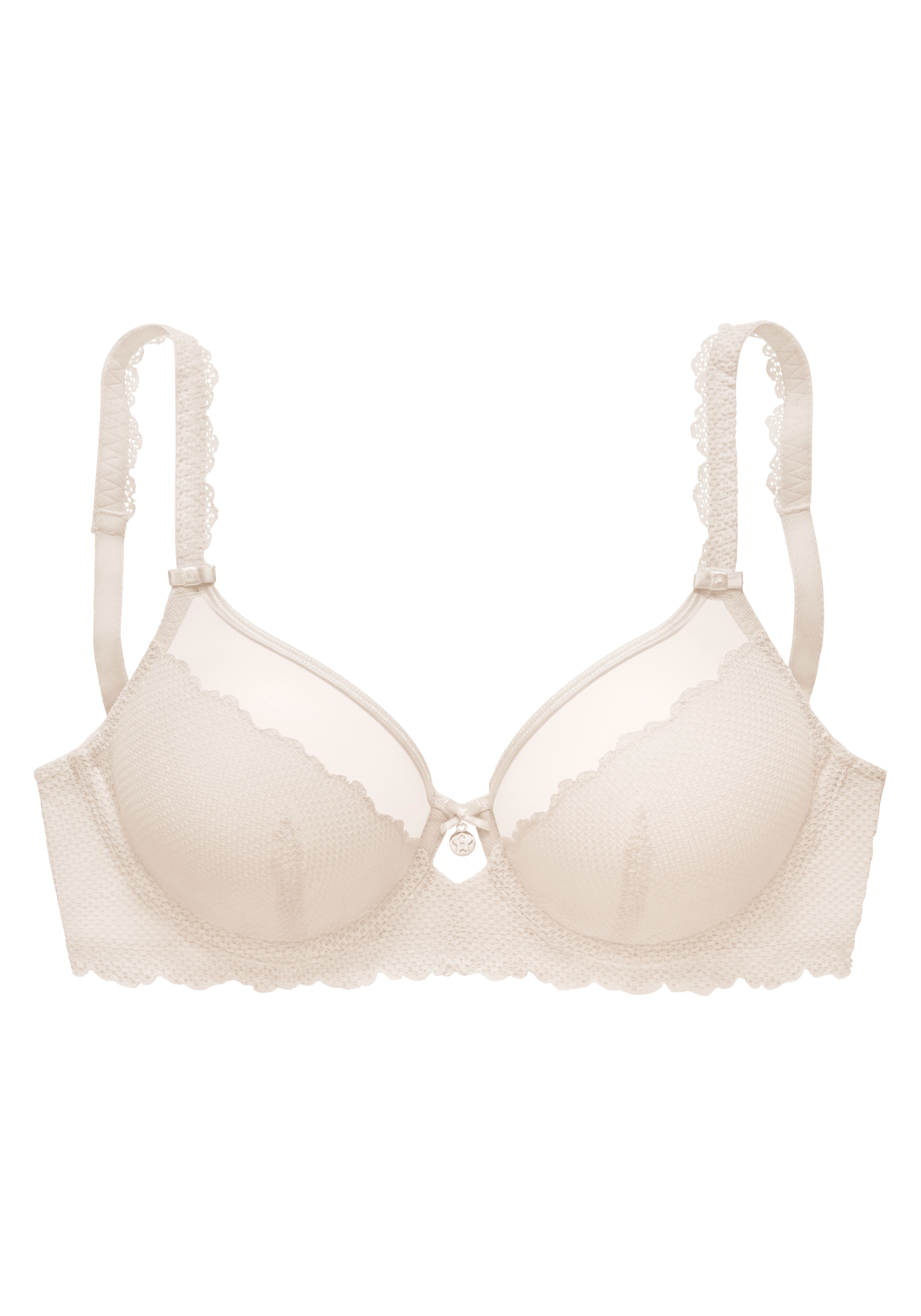 Vivance Bügel-BH mit hübschen Spitzenträgern, sexy Dessous günstig online kaufen