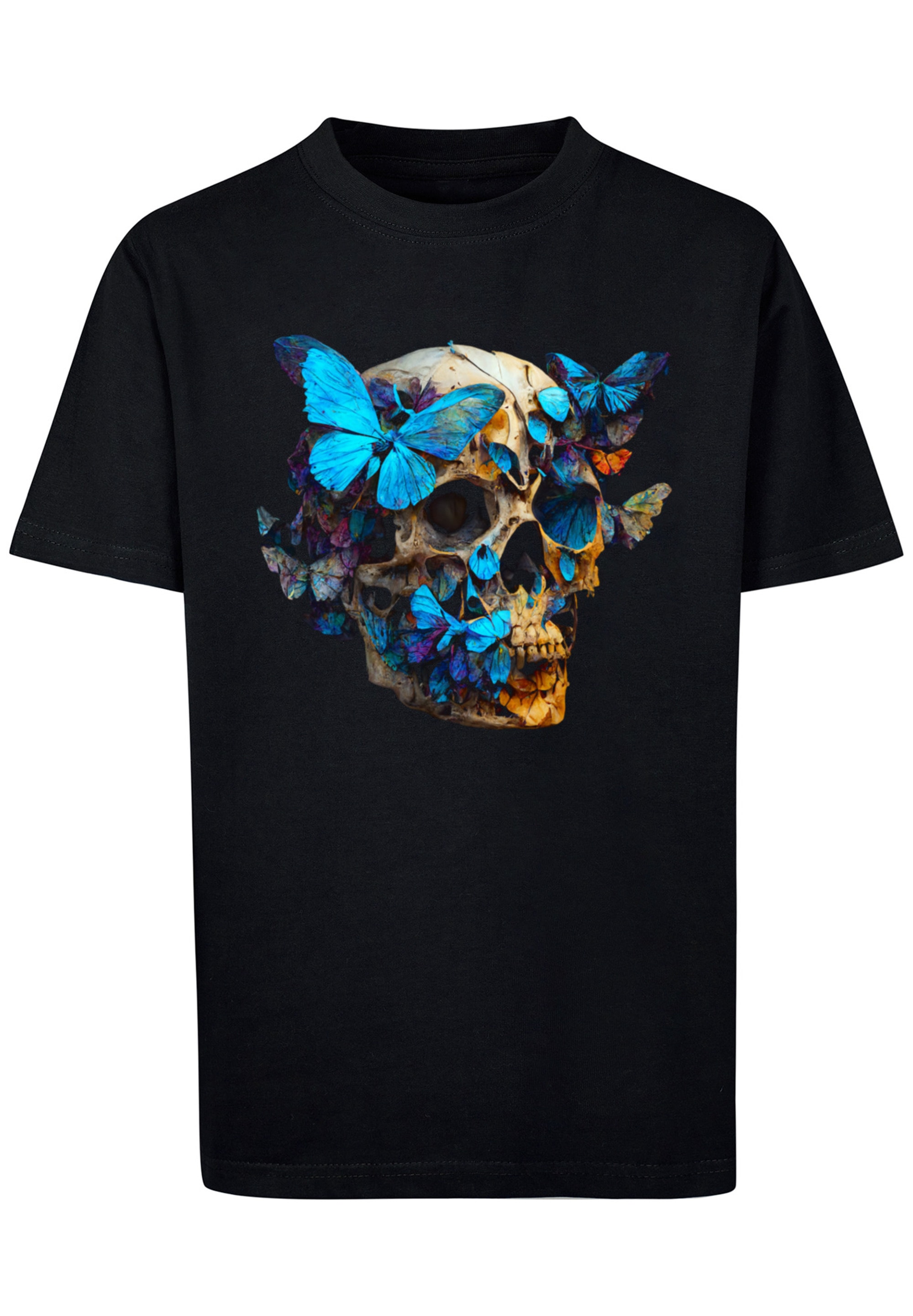 | Angabe UNISEX«, T-Shirt kaufen »Schmetterling BAUR F4NT4STIC Keine TEE Skull