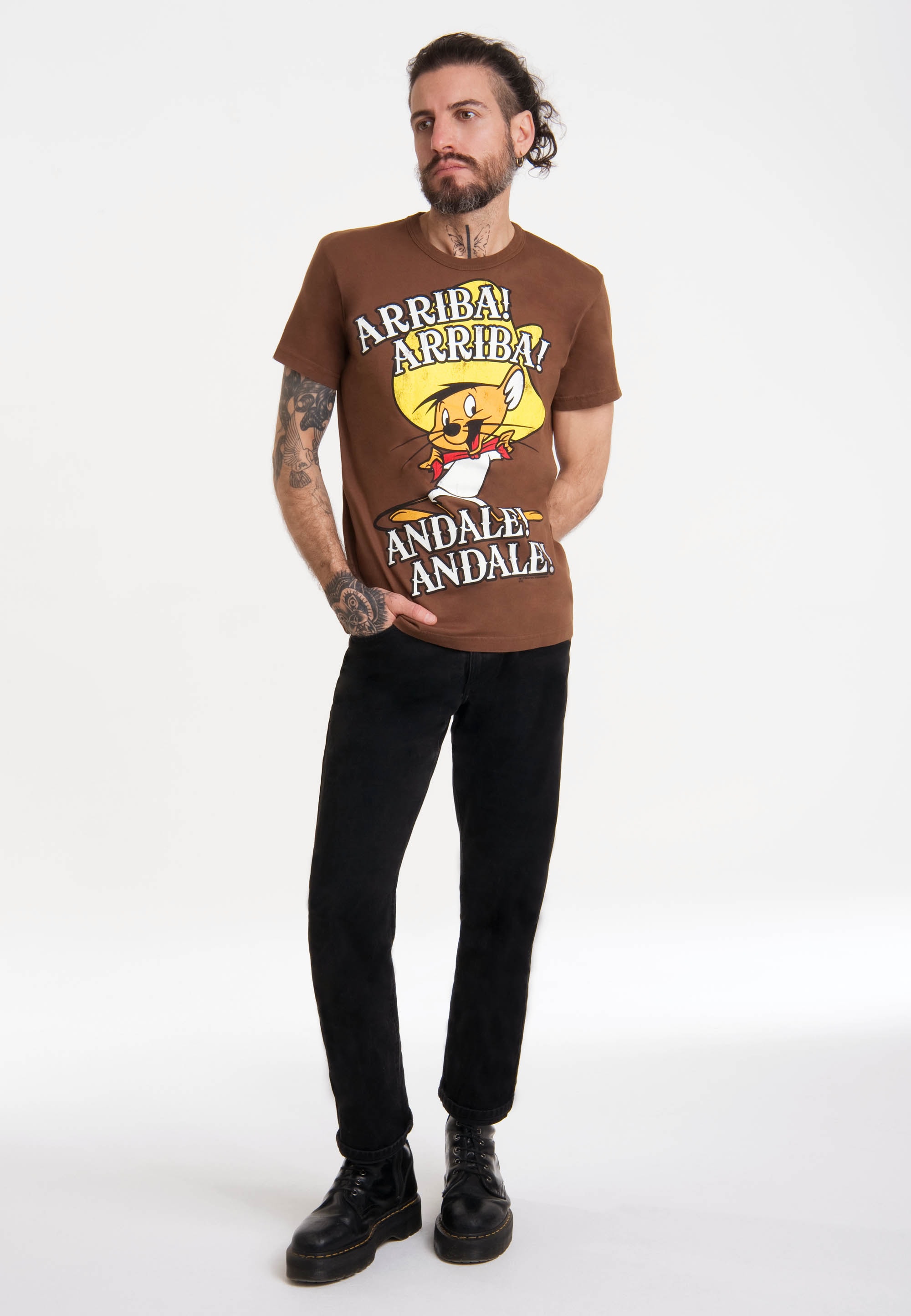 LOGOSHIRT T-Shirt »Looney Tunes - Speedy Gonzales«, mit lizenziertem Print  ▷ für | BAUR | T-Shirts
