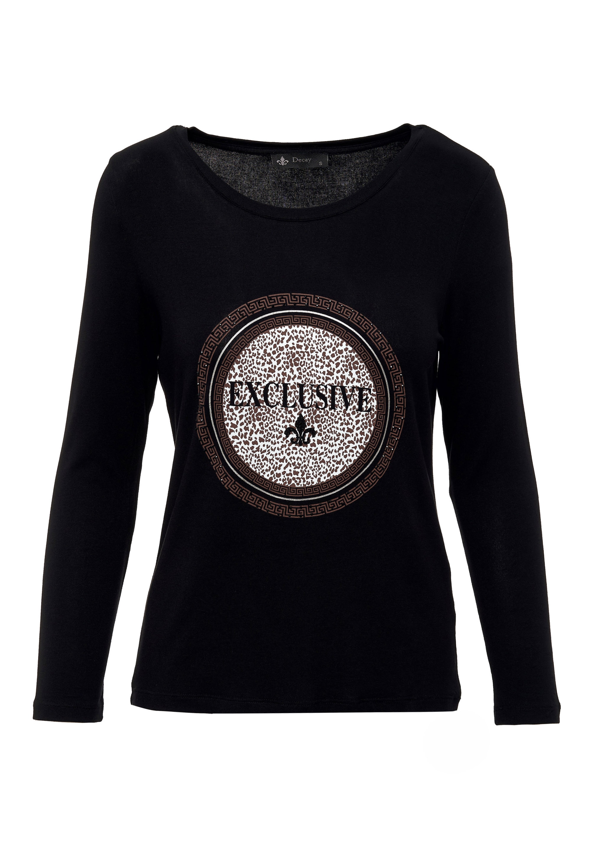 Decay Langarmshirt, mit exklusivem Leomuster