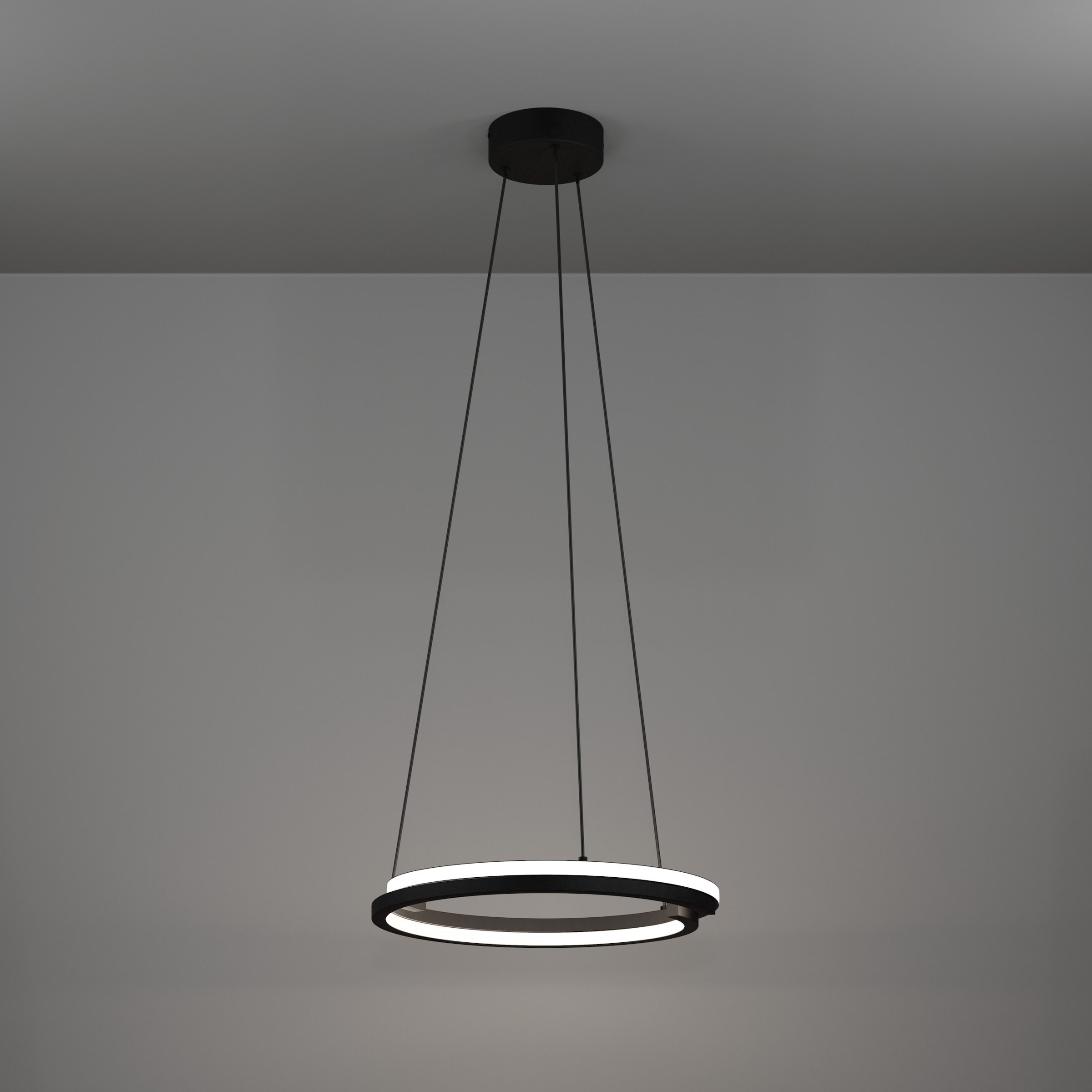 EGLO Hängeleuchte »MEZZOMONTE Pendellampe - Alu, Stahl - LED;LED - 1X20W;1X20W - IP20« LED-Modul 1 Stk. Kaltweiß | Neutralweiß | Warmweiß Hängelampe, Deckenlampe, Wohnzimmer, Esszimmer, H110 x Ø48 cm