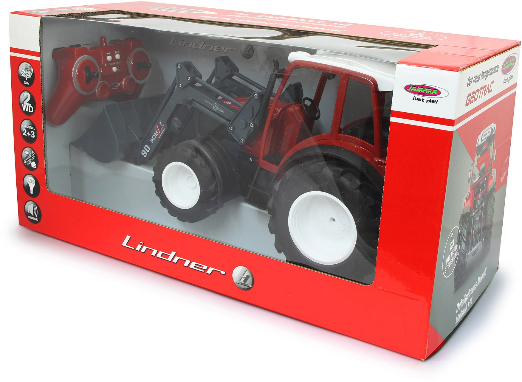 Jamara RC-Traktor »Lindner Geotrac mit Frontlader«, mit Licht und Sound