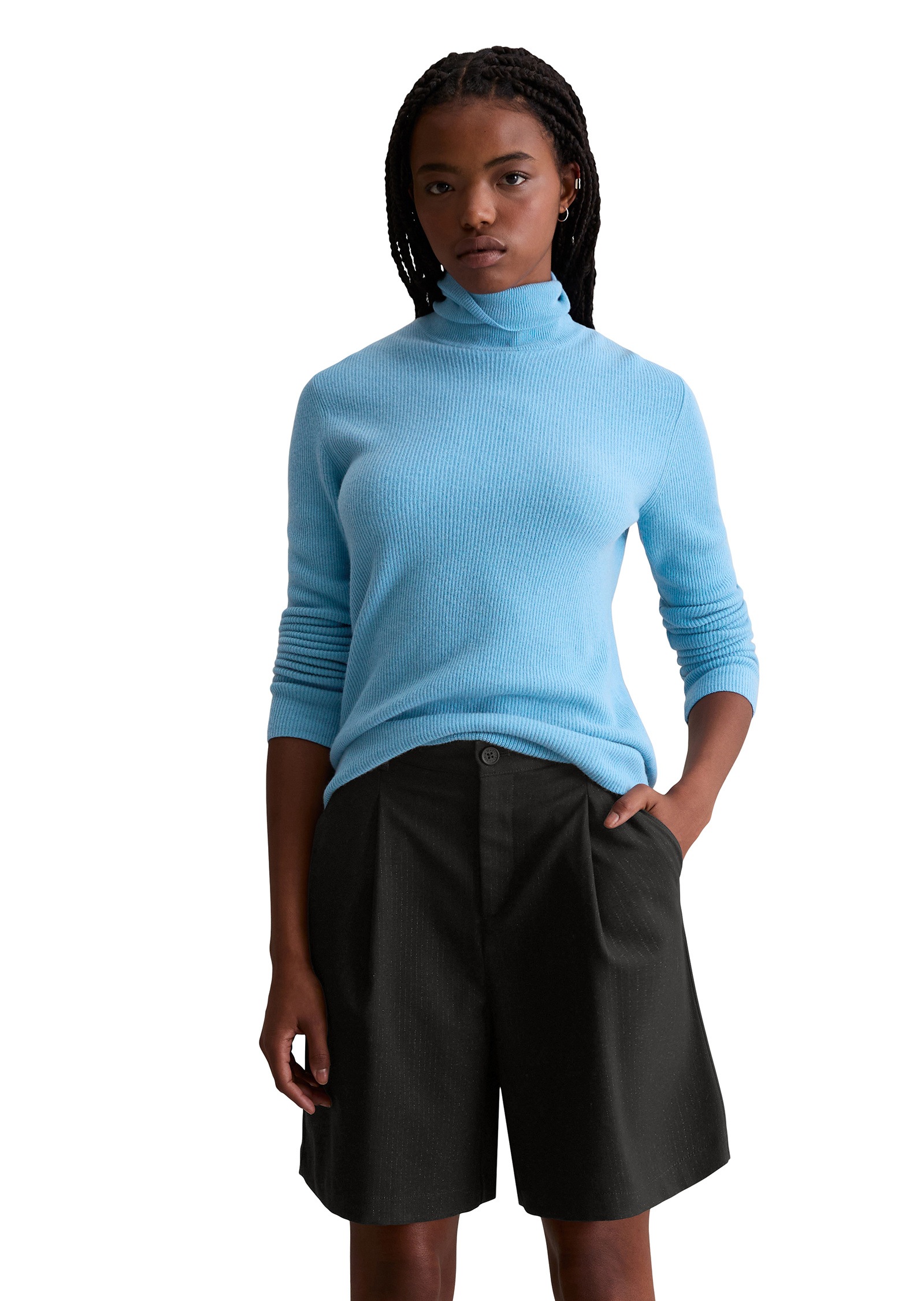 Marc OPolo DENIM Rollkragenpullover "aus softem Schurwolle-Viskose-Mix" günstig online kaufen