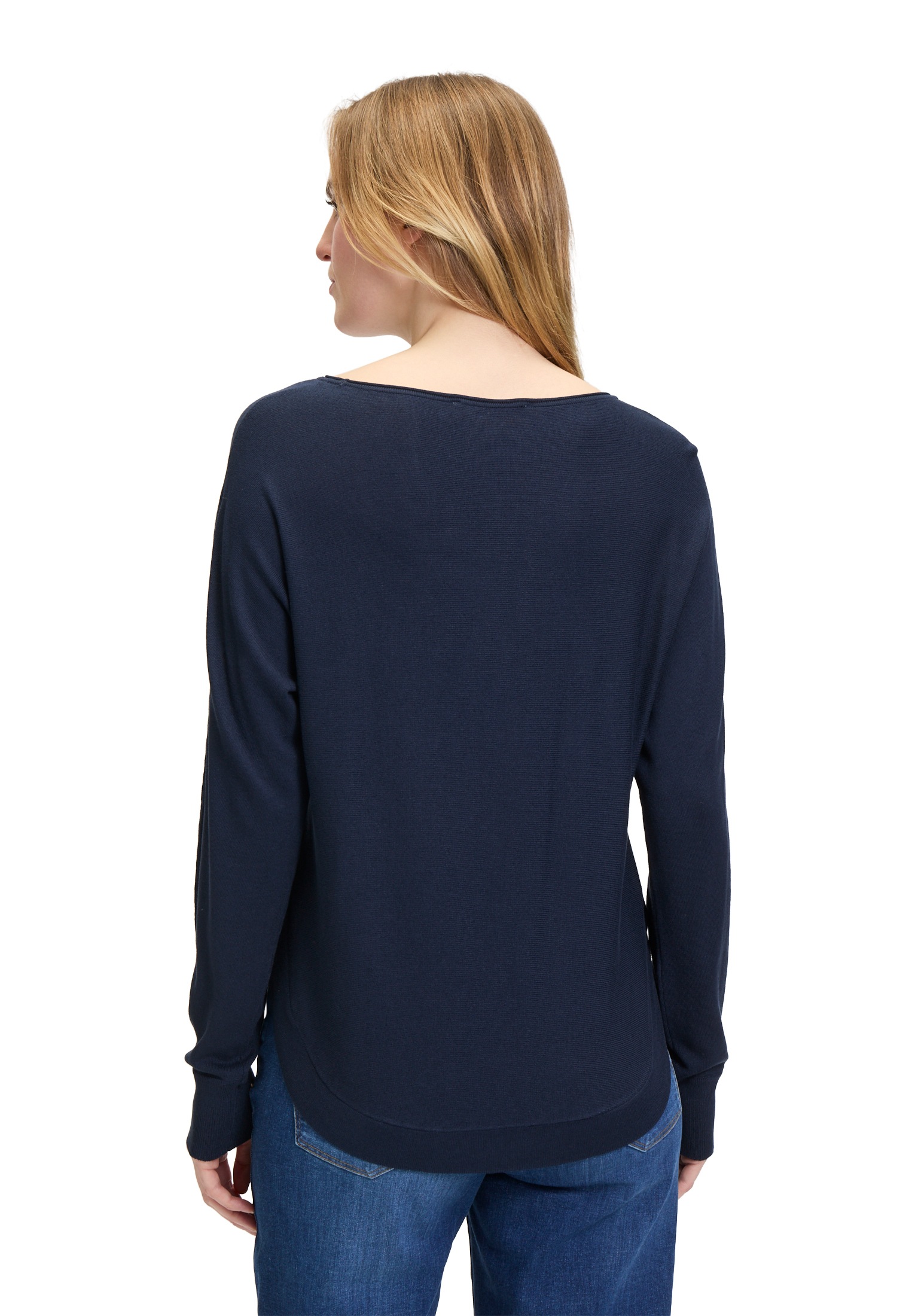 Betty&Co Strickpullover »Betty & Co Feinstrickpullover mit U-Boot-Ausschnitt«, (1 tlg.), Schlitz