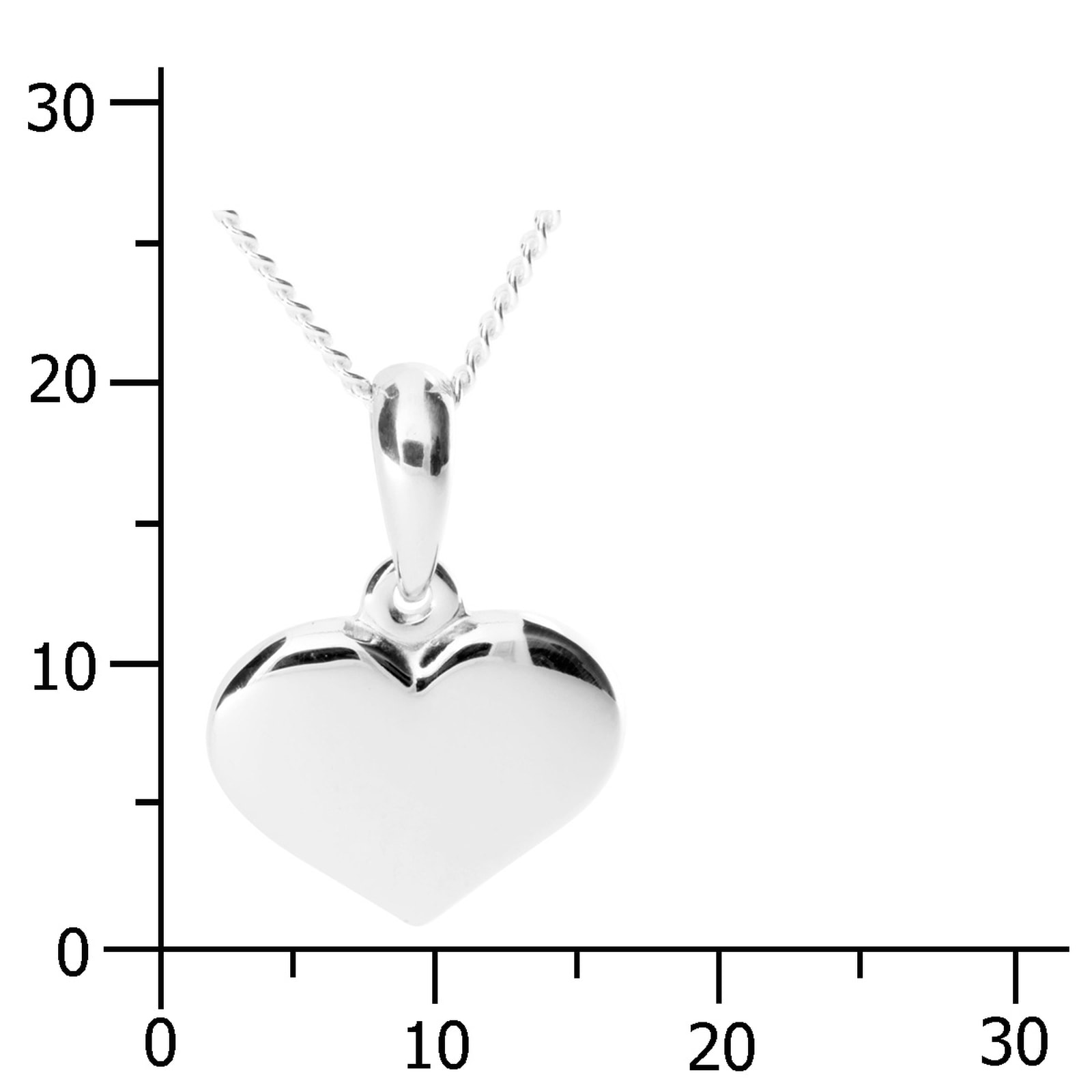 OSTSEE-SCHMUCK Kette mit Anhänger »Ostsee-Schmuck Kette mit Anhänger Herz 15 mm«, (2 tlg.)