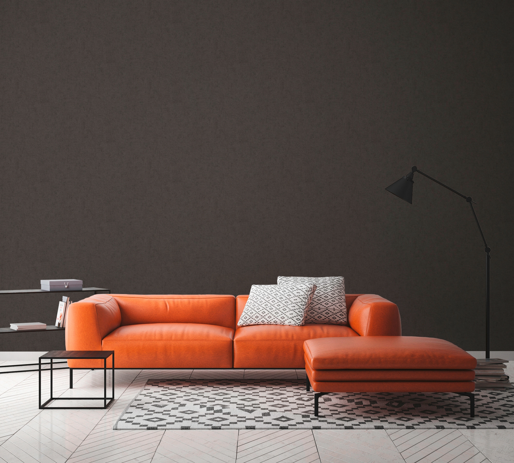 living walls Vliestapete »Titanium«, einfarbig-unifarben-uni, Uni Tapete einfarbig Tapeten Wohnzimmer Schlafzimmer Küche Flur Design