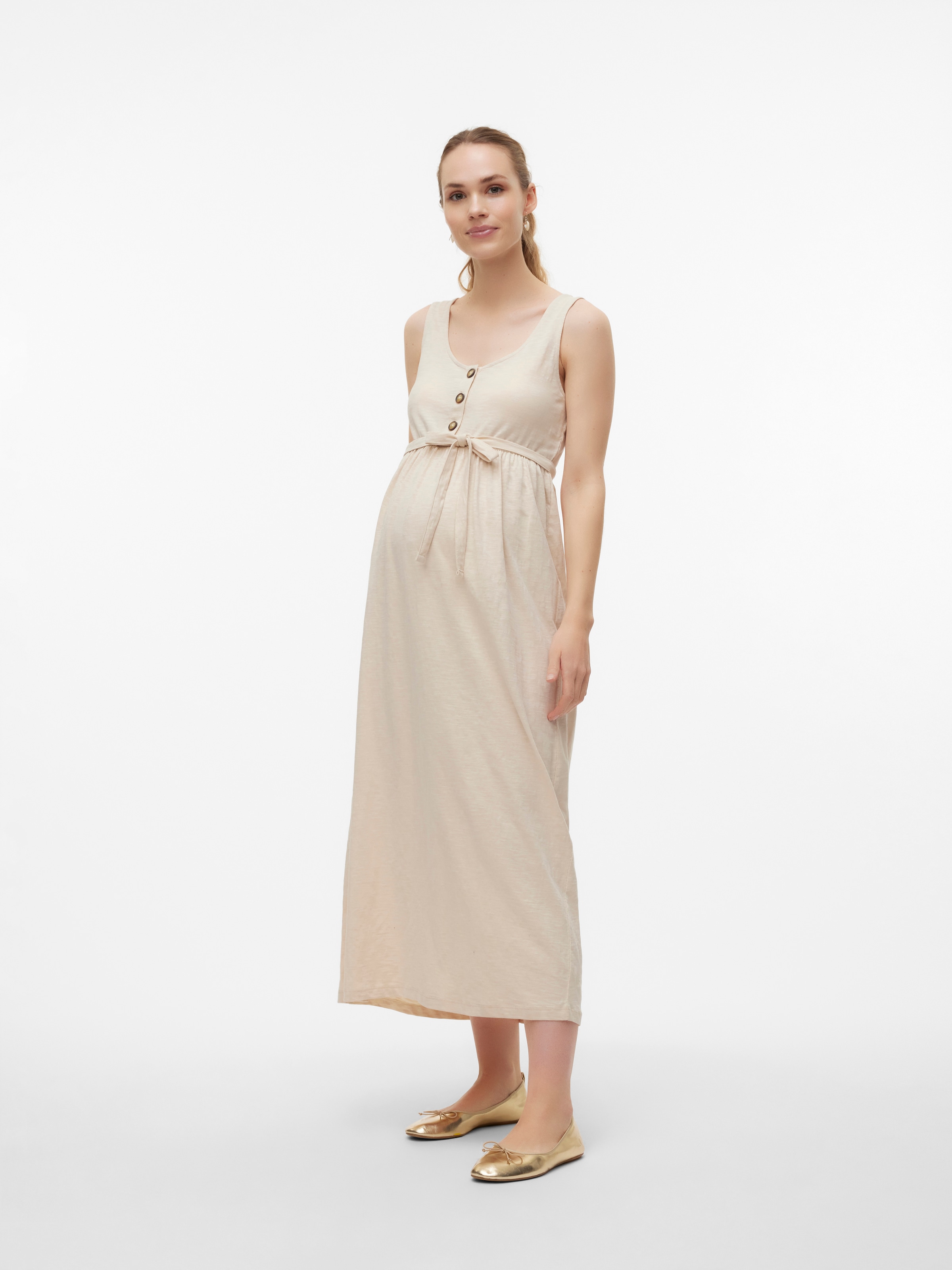 Mamalicious Trägerkleid »MLEVI LIA SL JRS ANKLE DRESS 2F NOOS«