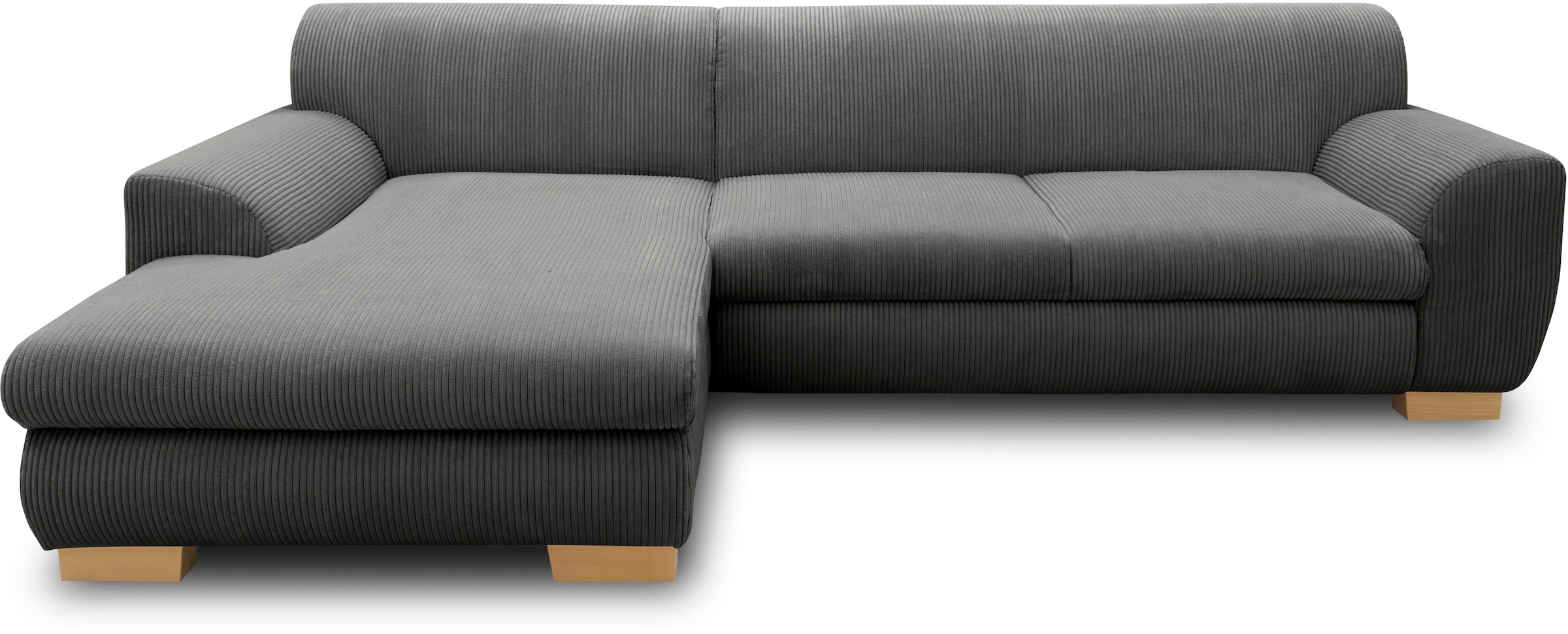 Home affaire Ecksofa »Nika zeitlos und elegant, L-Form«, wahlweise mit Bettfunktion, auch in Cord