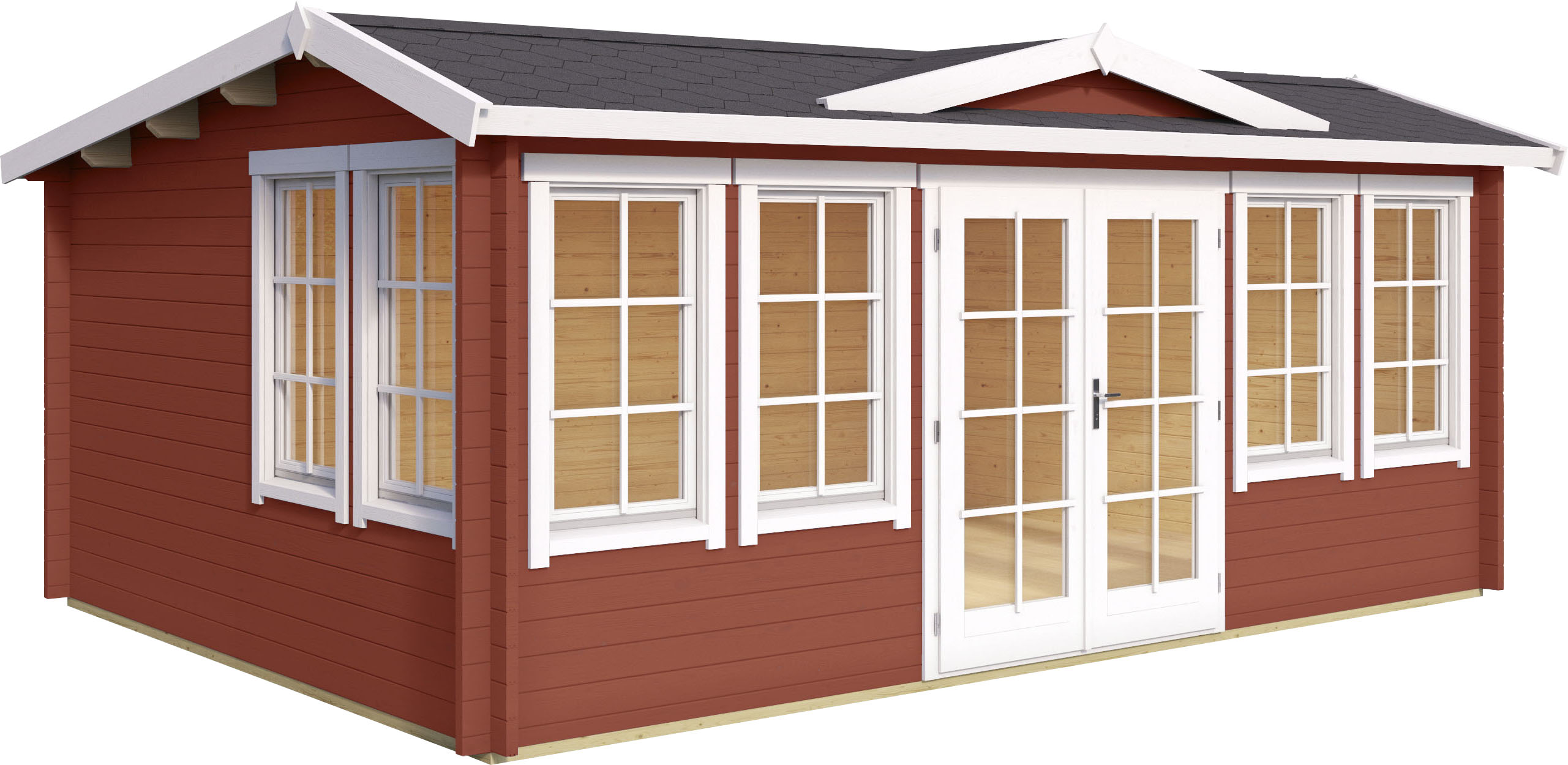 Gartenhaus LASITA MAJA, rot, Holzwerkstoff, Gartenhäuser, "BALMORAL"