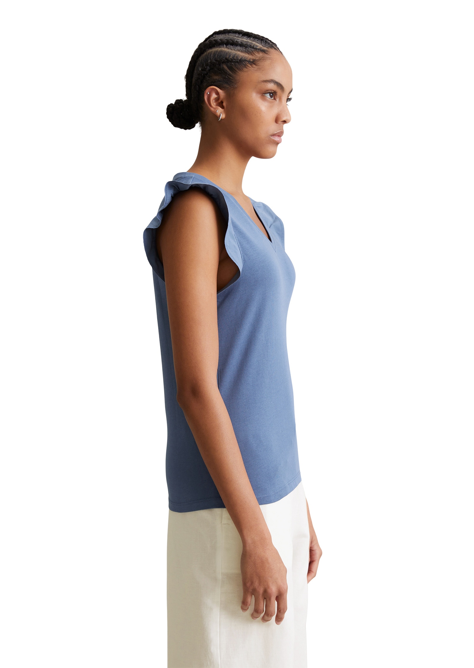 Marc O'Polo DENIM T-Shirt »aus Material-Mix«