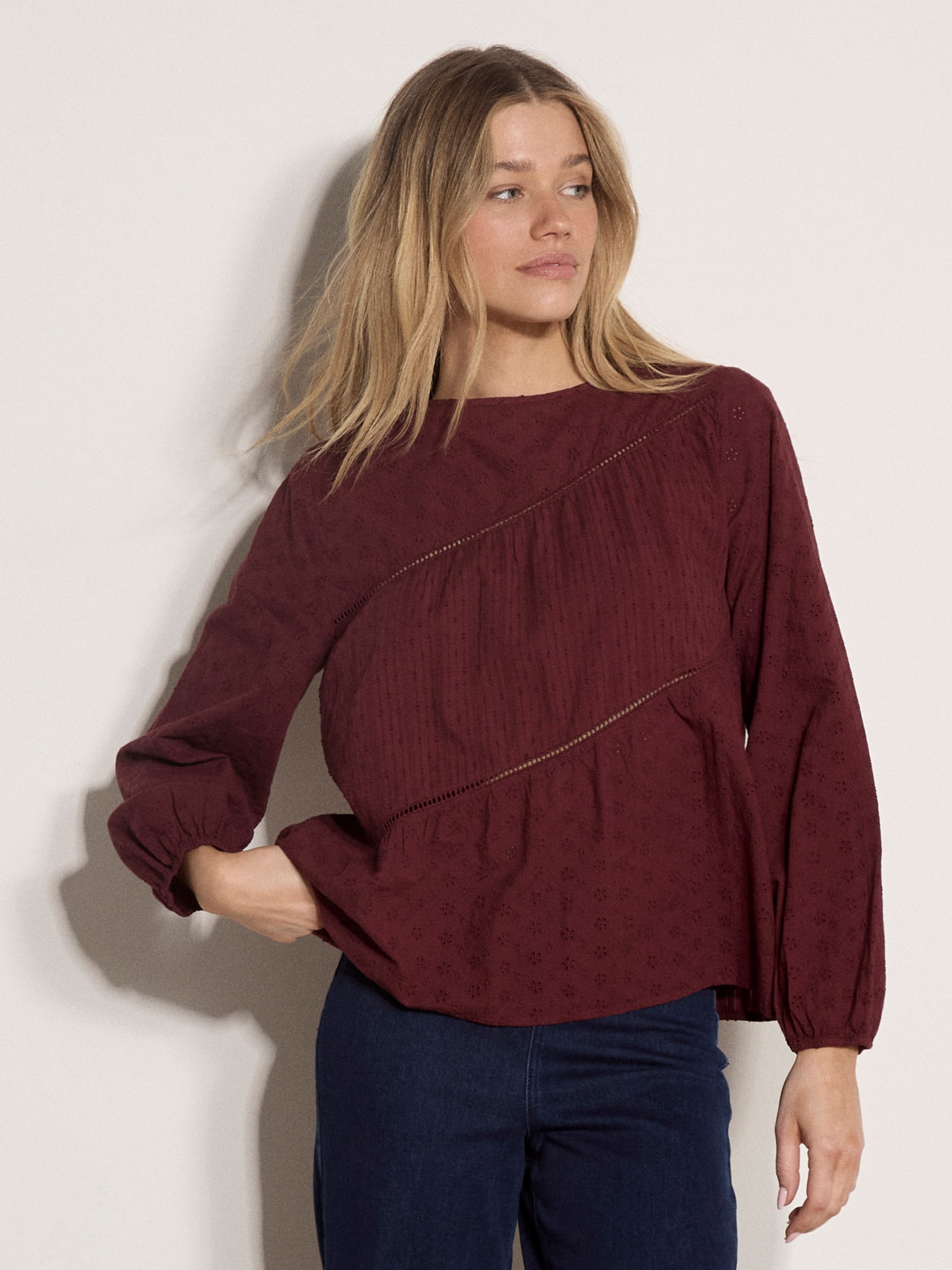 Apricot Blusentop »Crochetbluse« mit Blumenstickerei