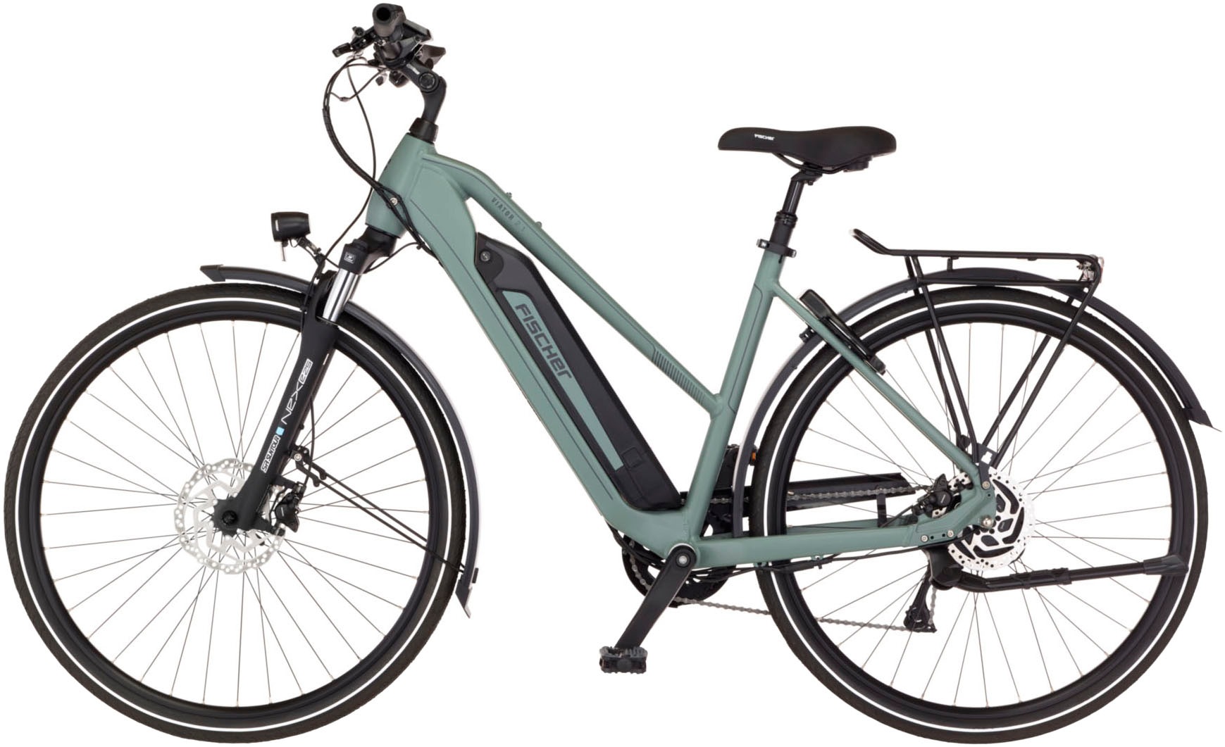 FISCHER Fahrrad »VIATOR 2.1 459« 8 Gang Shimano ACERA Schaltwerk Heckmotor mit Akku-Ladegerät;mit Werkzeug, 