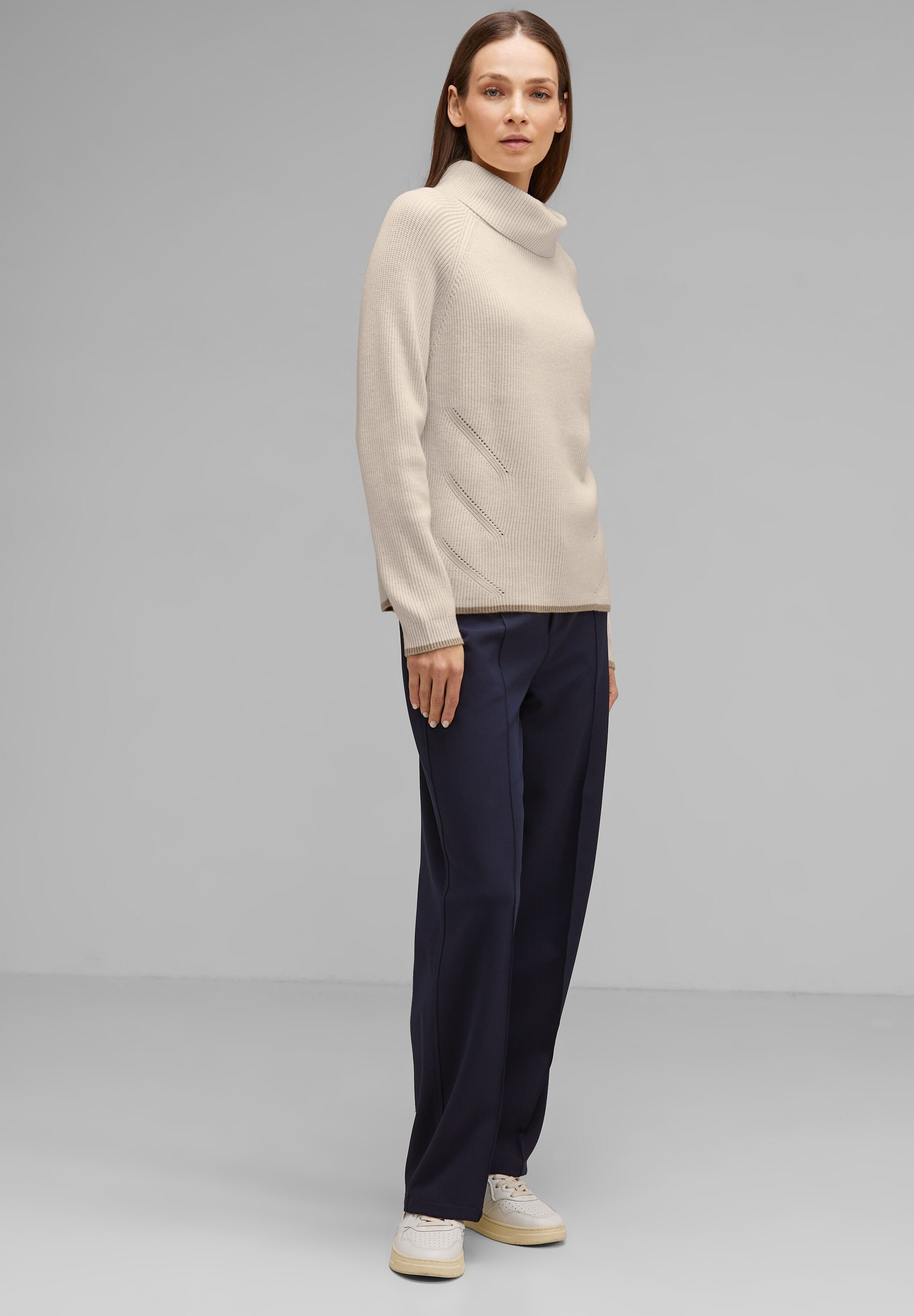 STREET ONE Rollkragenpullover, Grobstrick