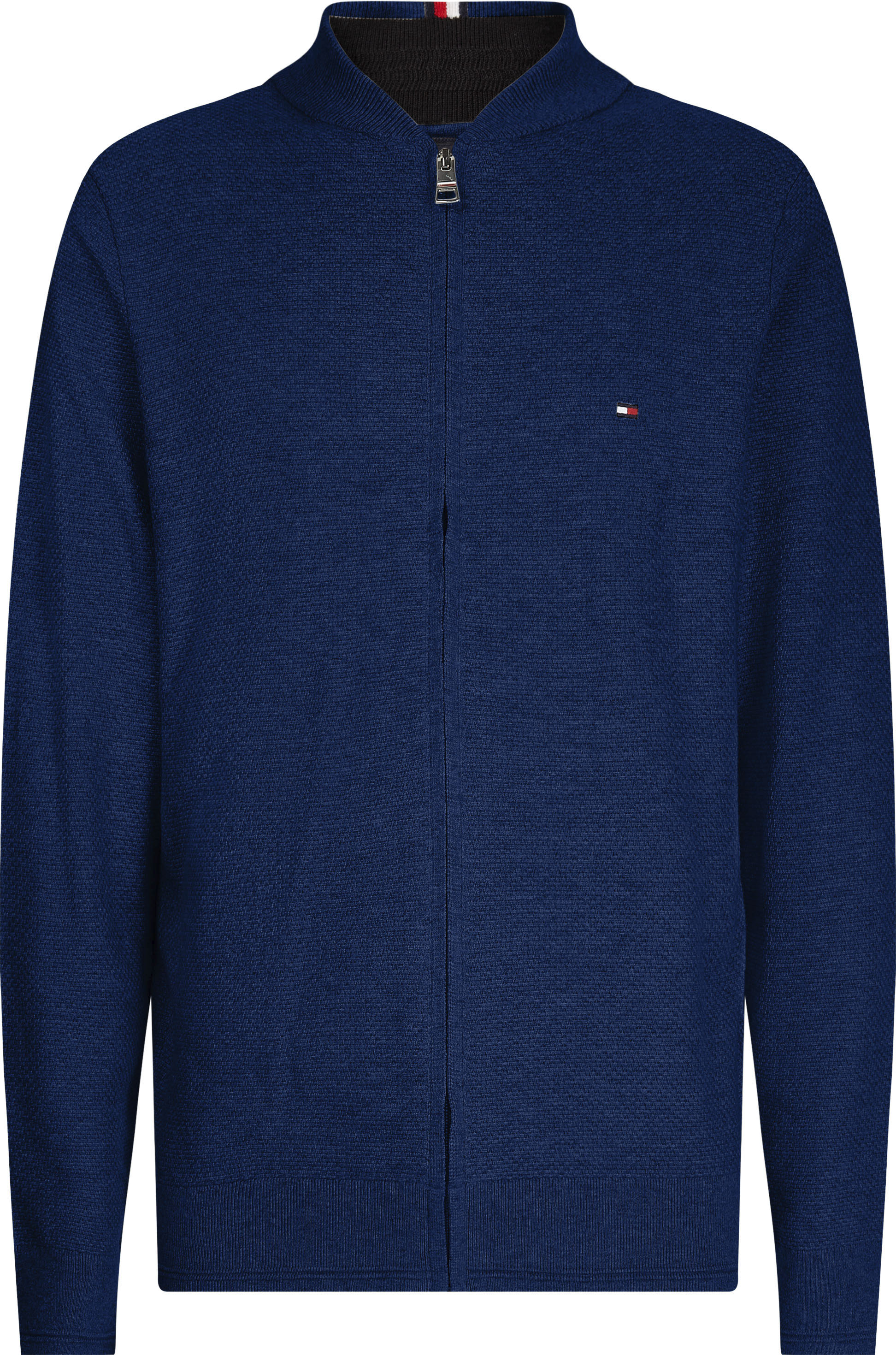 tommy hilfiger -  Strickjacke "BASKET WEAVE STRUCTURE BASEBALL"