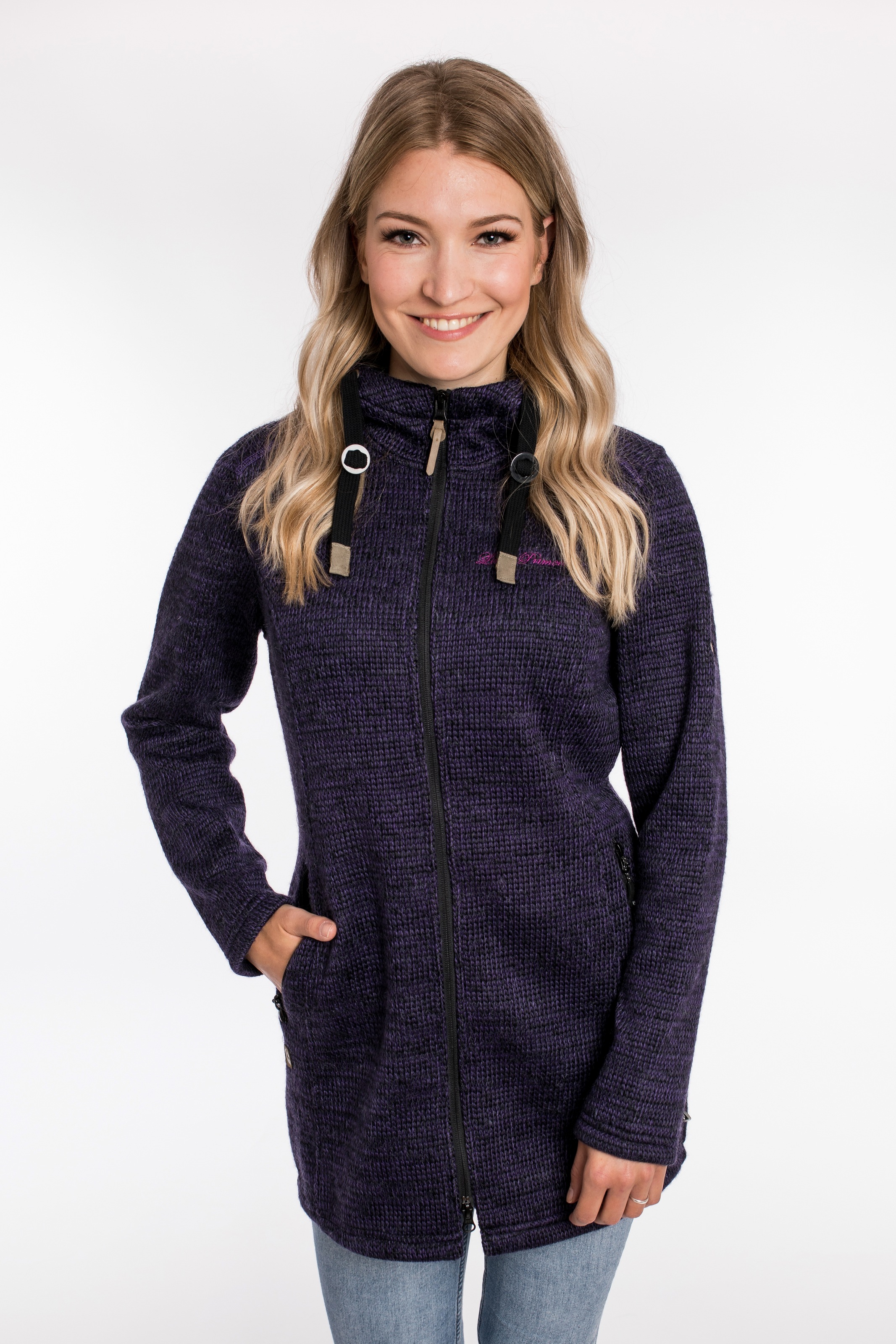 DEPROC Active Strickfleecejacke "TYNDALL WOMEN", in edler Melangeoptik günstig online kaufen