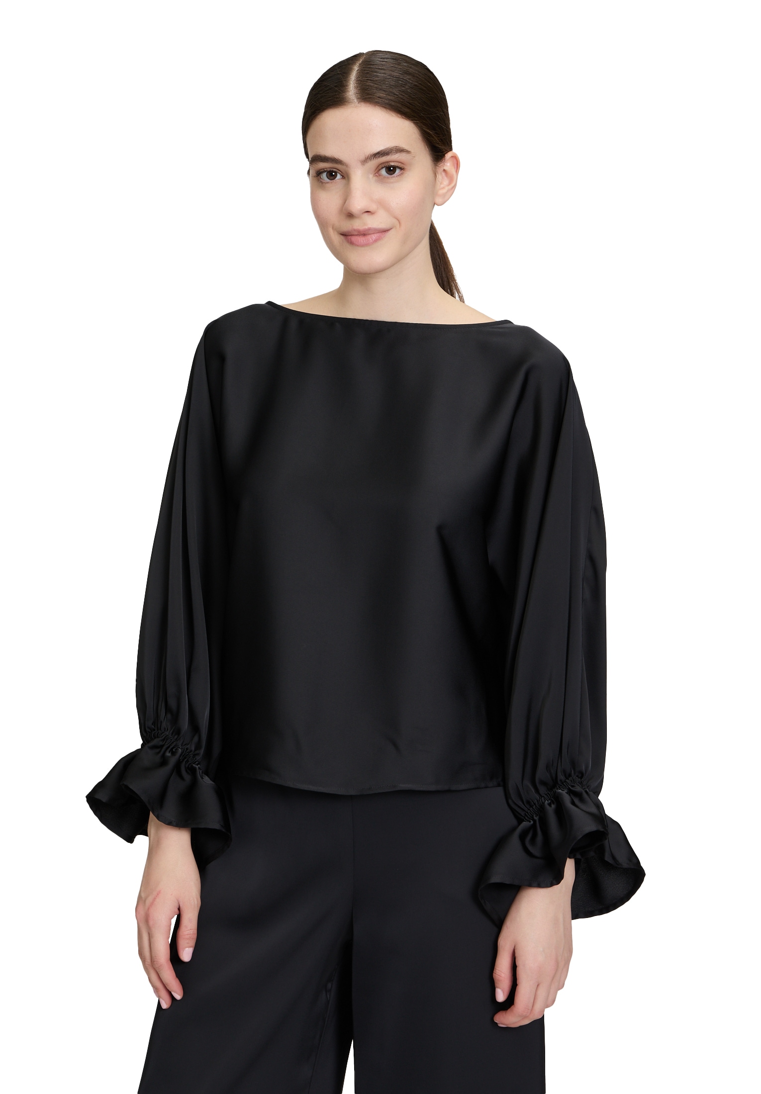 Vera Mont Satinbluse "Damen Satin-Bluse mit Fledermausärmeln" günstig online kaufen