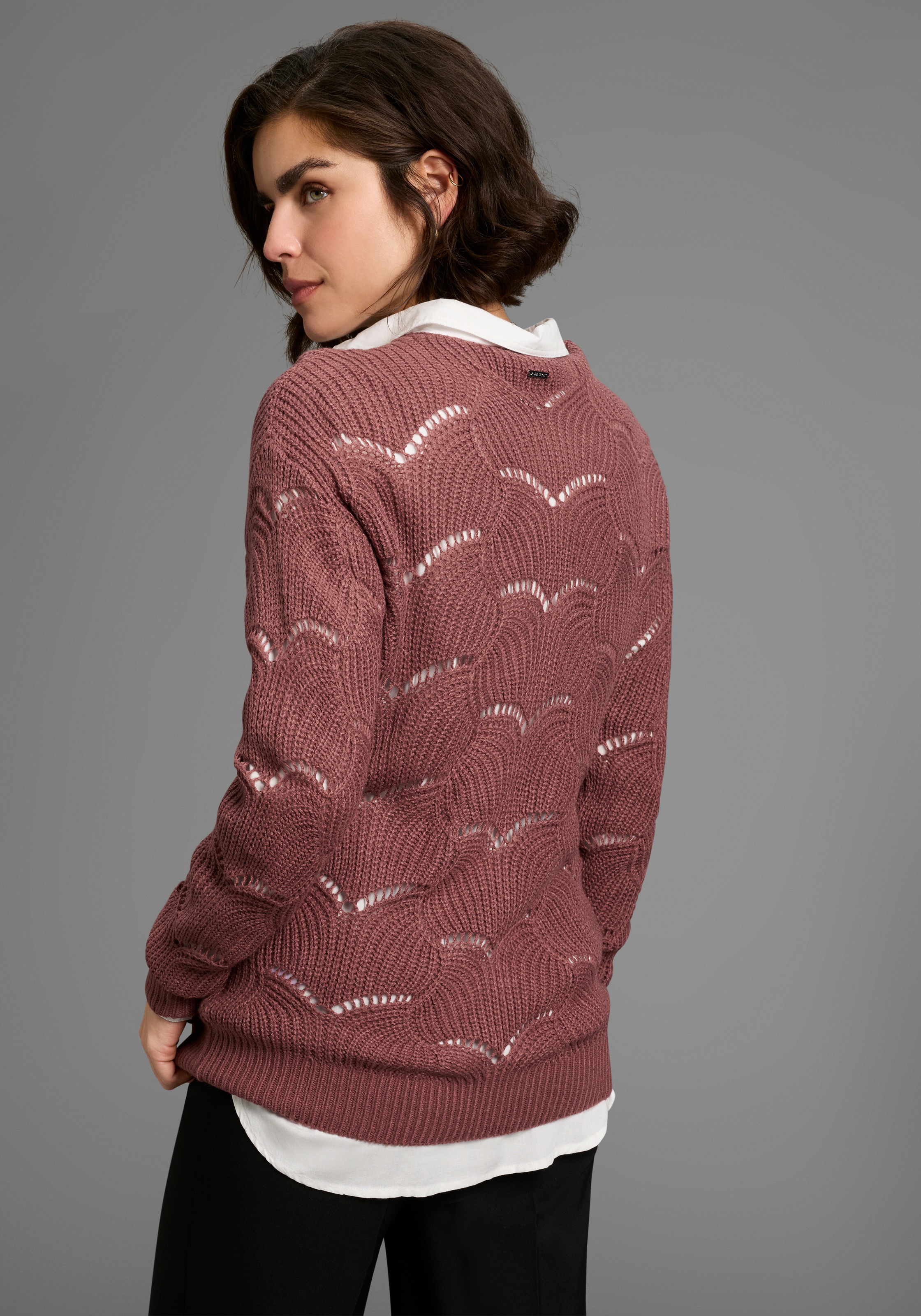 Laura Scott Ajourpullover, mit Lochmuster günstig online kaufen