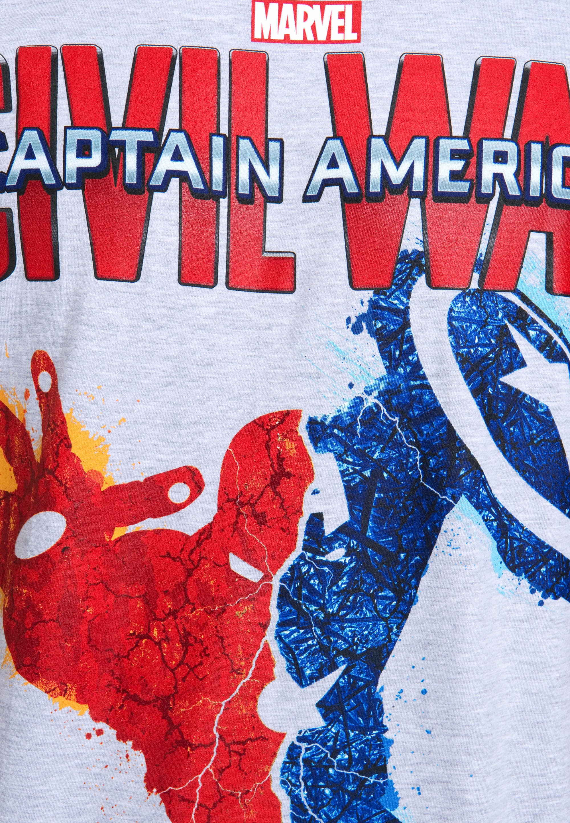 LOGOSHIRT T-Shirt »Marvel - Captain America - Civil War«, mit großem Captain America-Frontprint